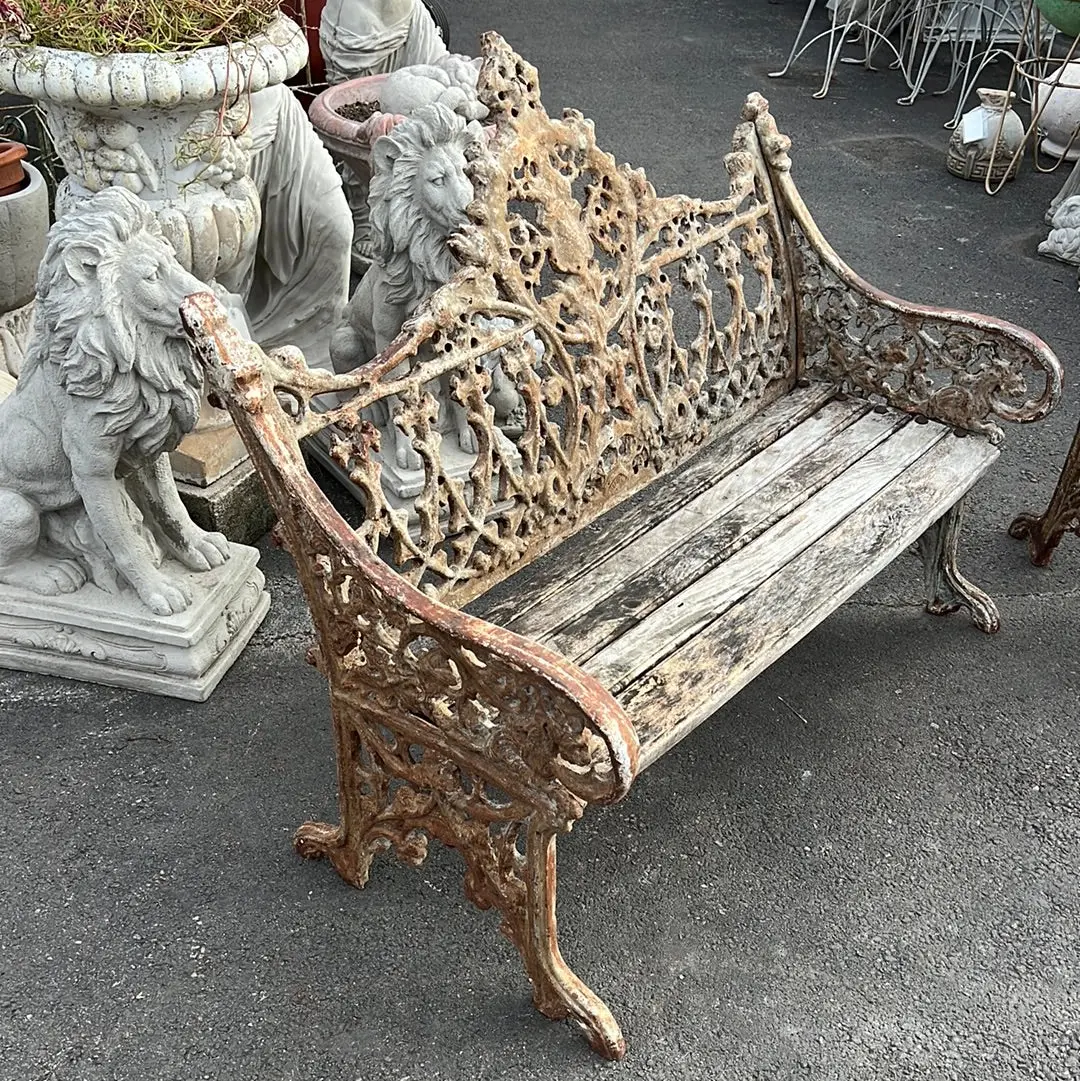 Heavy Iron Patio Bench 1