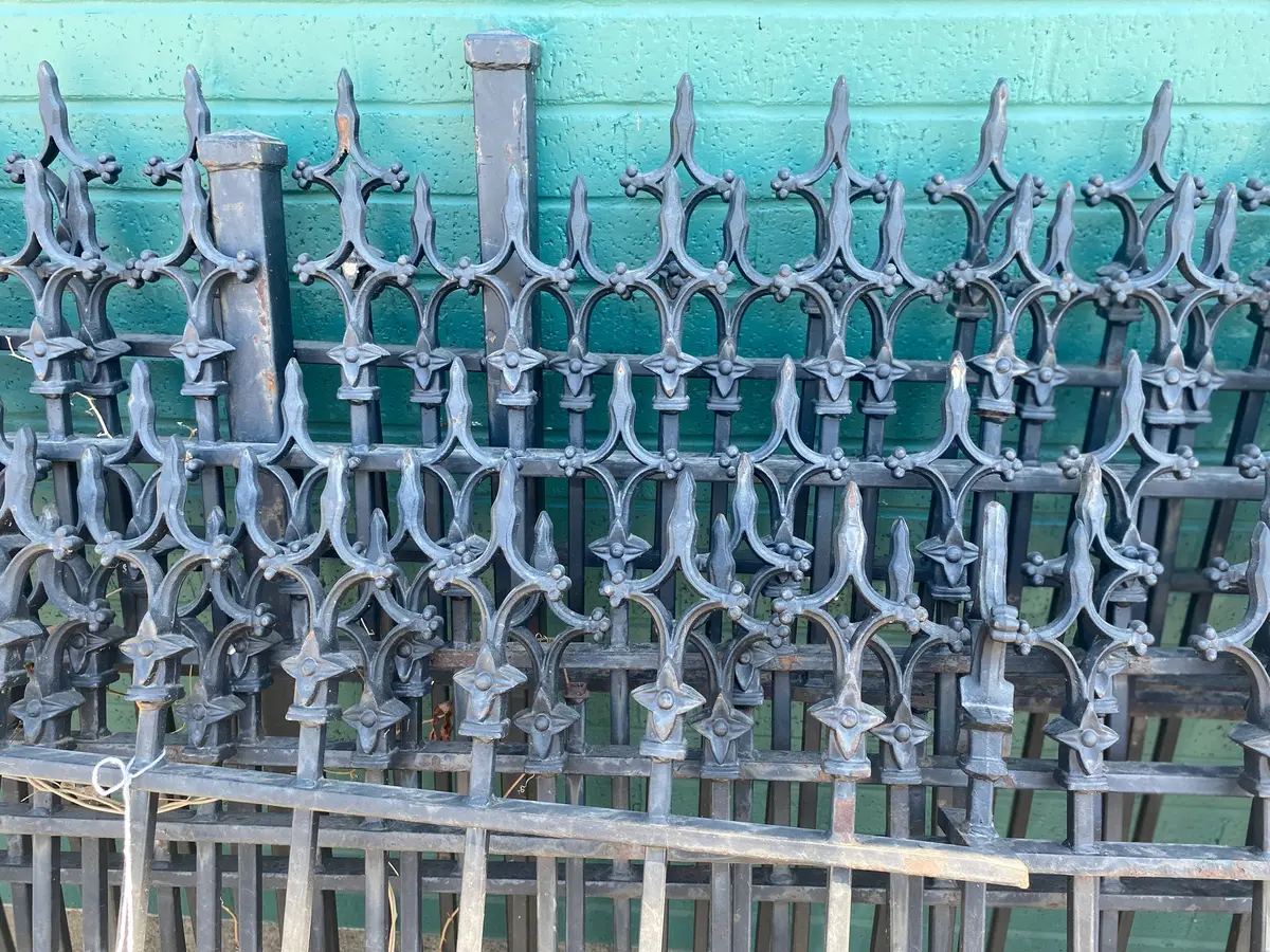 Gothic Style Black Metal Fencing 1