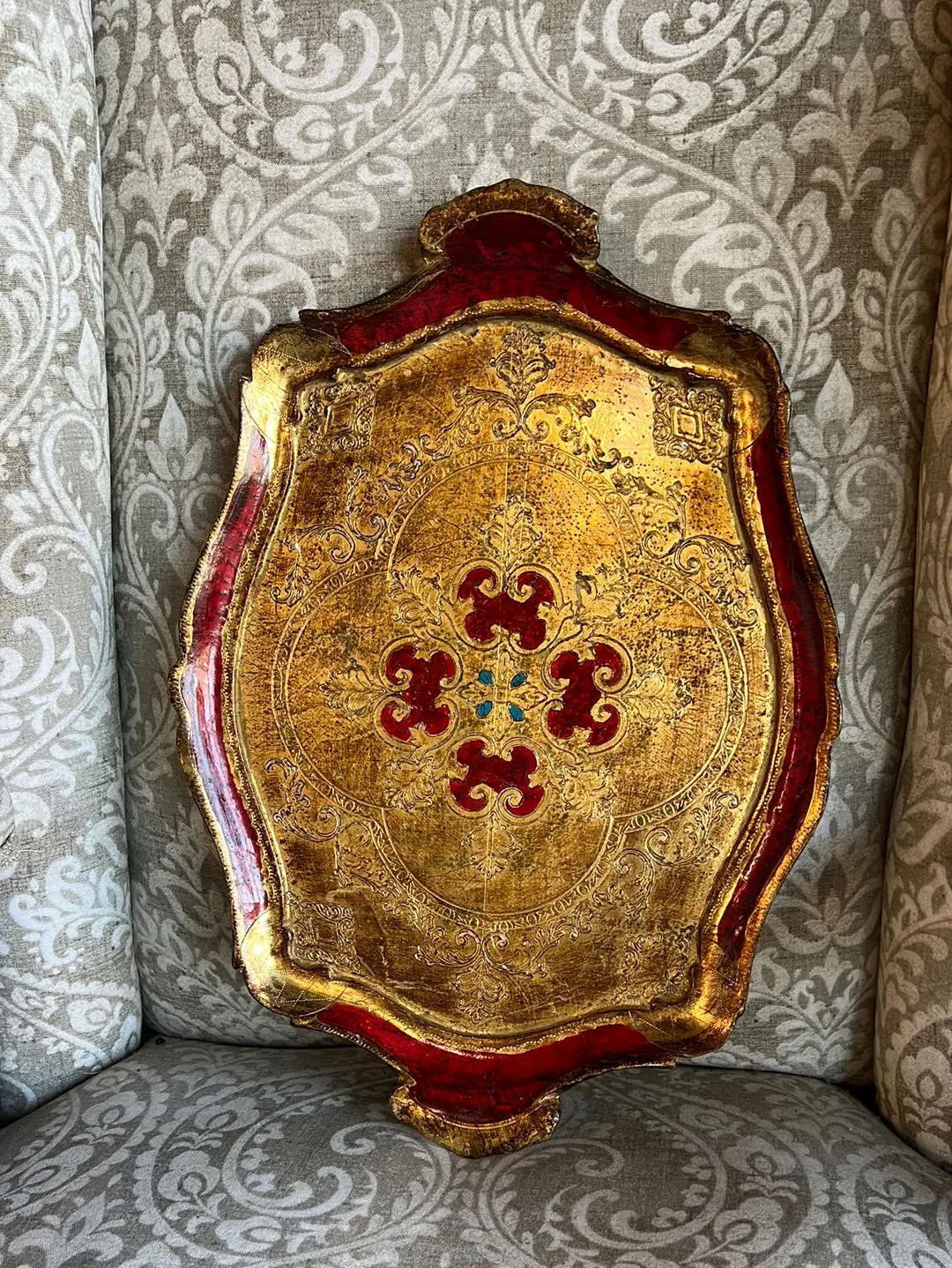 Medium Rectangular Florentine Tray 1