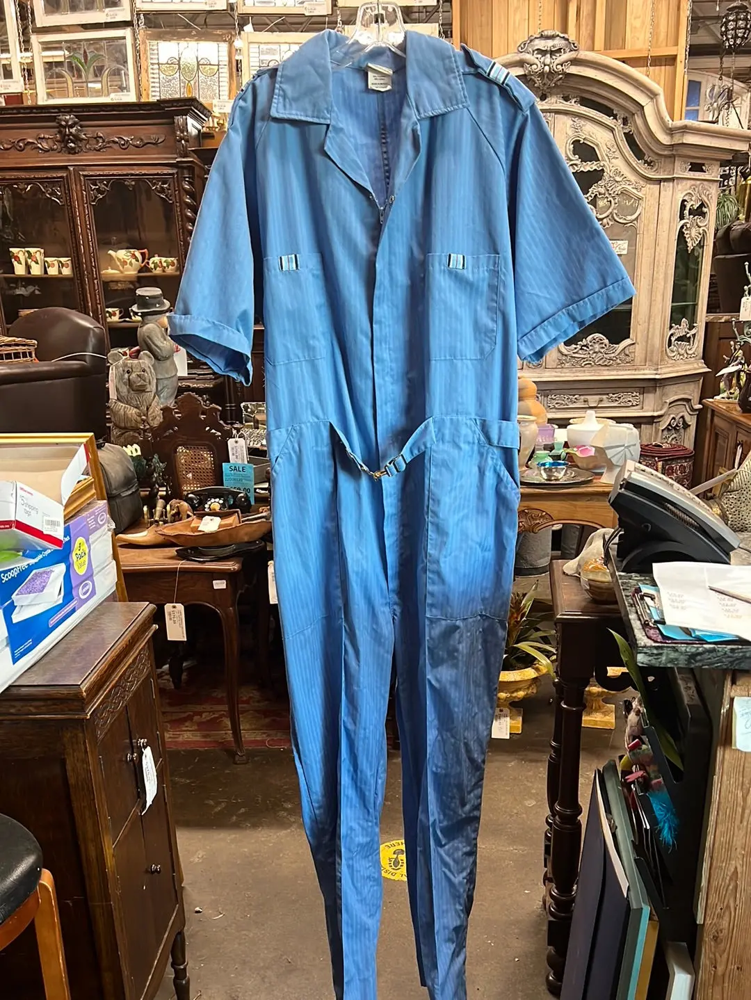 Vintage Large Blue Work Jumpsuit 1