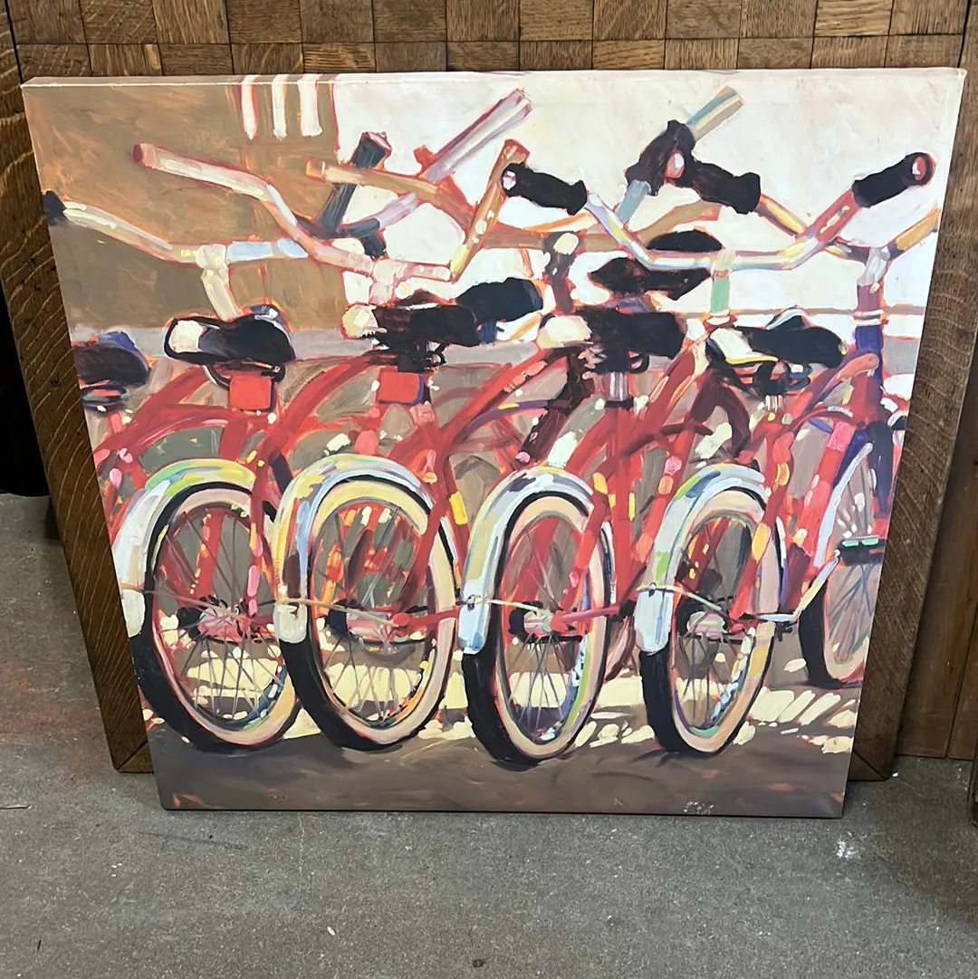 Large Framed Bicycles Print - Not Old 1