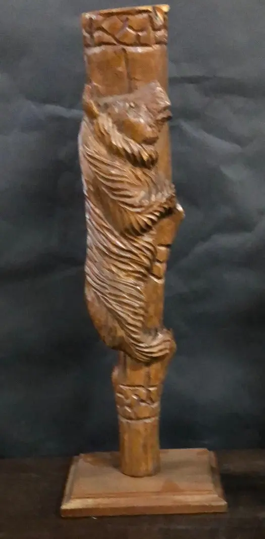 Carved Black Forest Climbing Bear 1