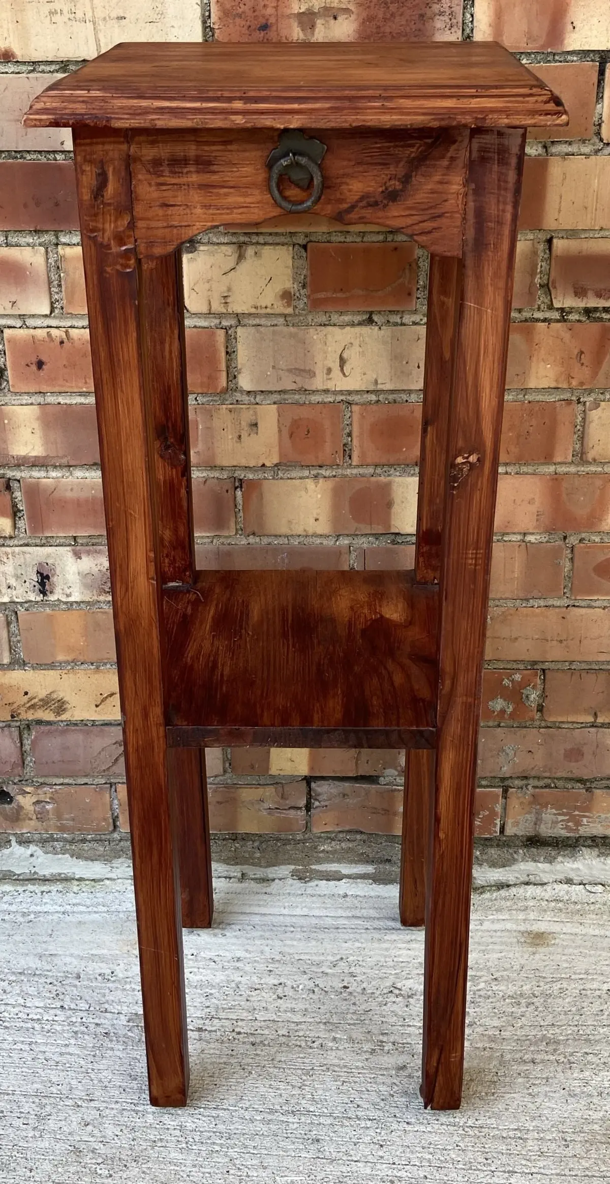 Tall Square Wood Stand 1