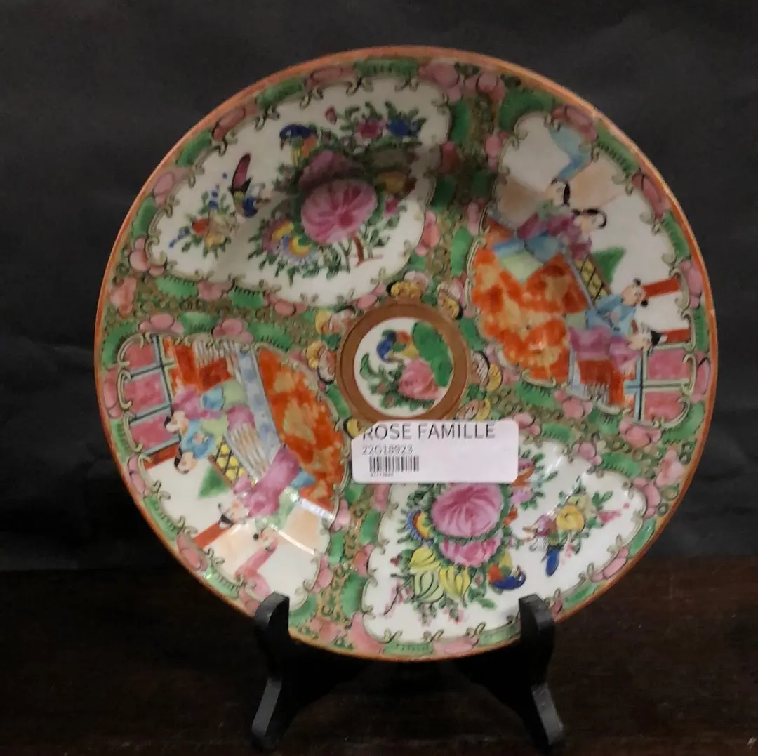 Set Of Five Rose Famille Large Bowls 1