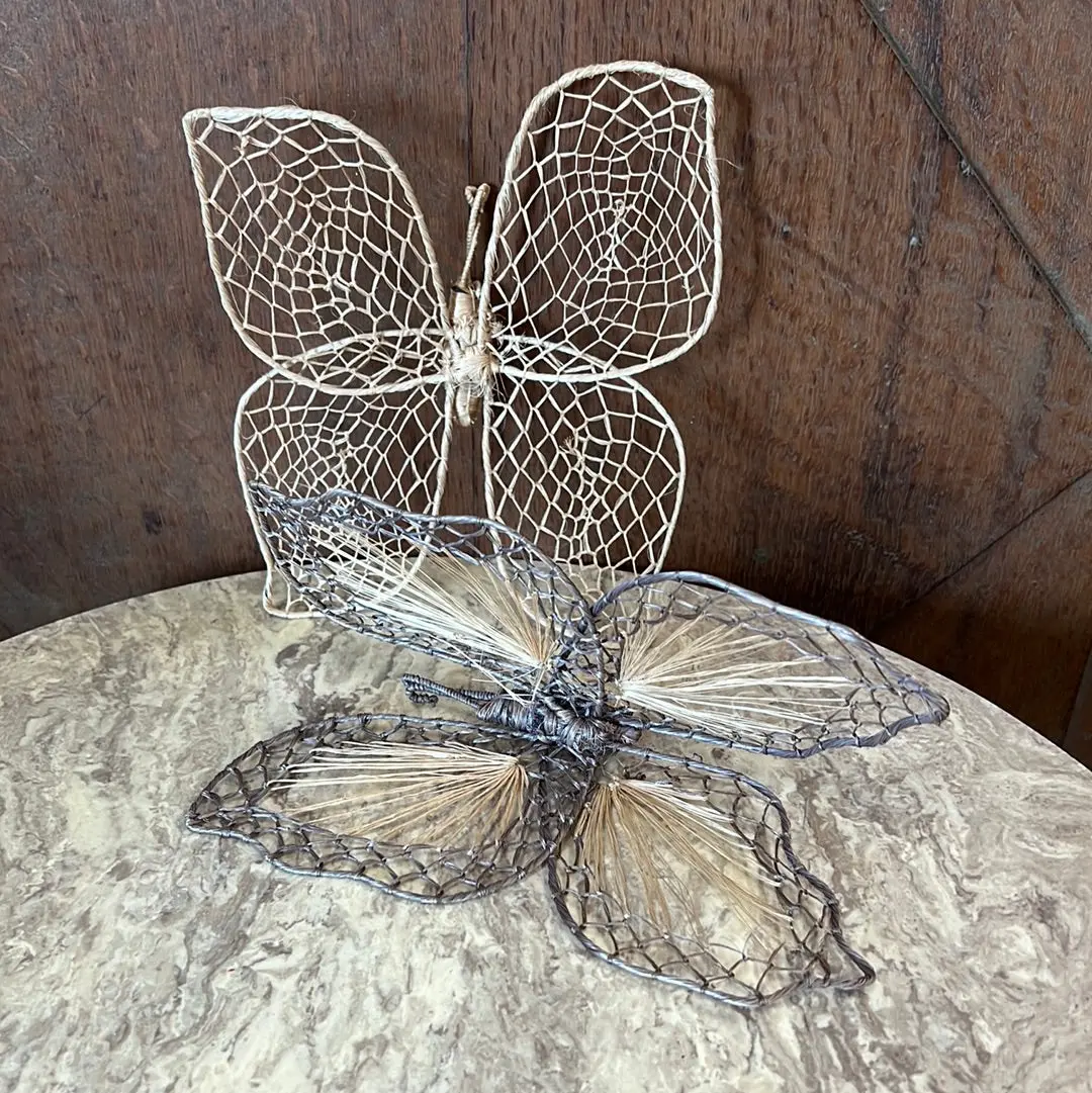 Small Woven Butterfly Decor - Each 1