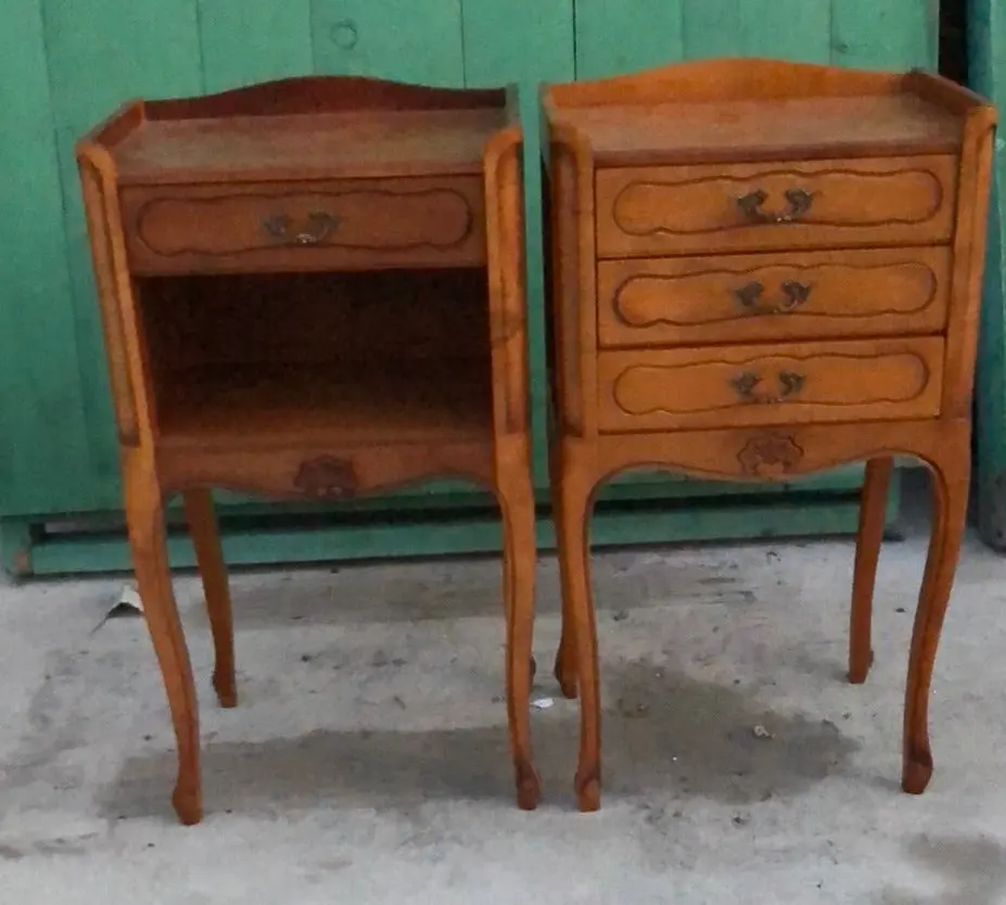 Pair Of Louis Xv Cherrywood Side Cabinets 1