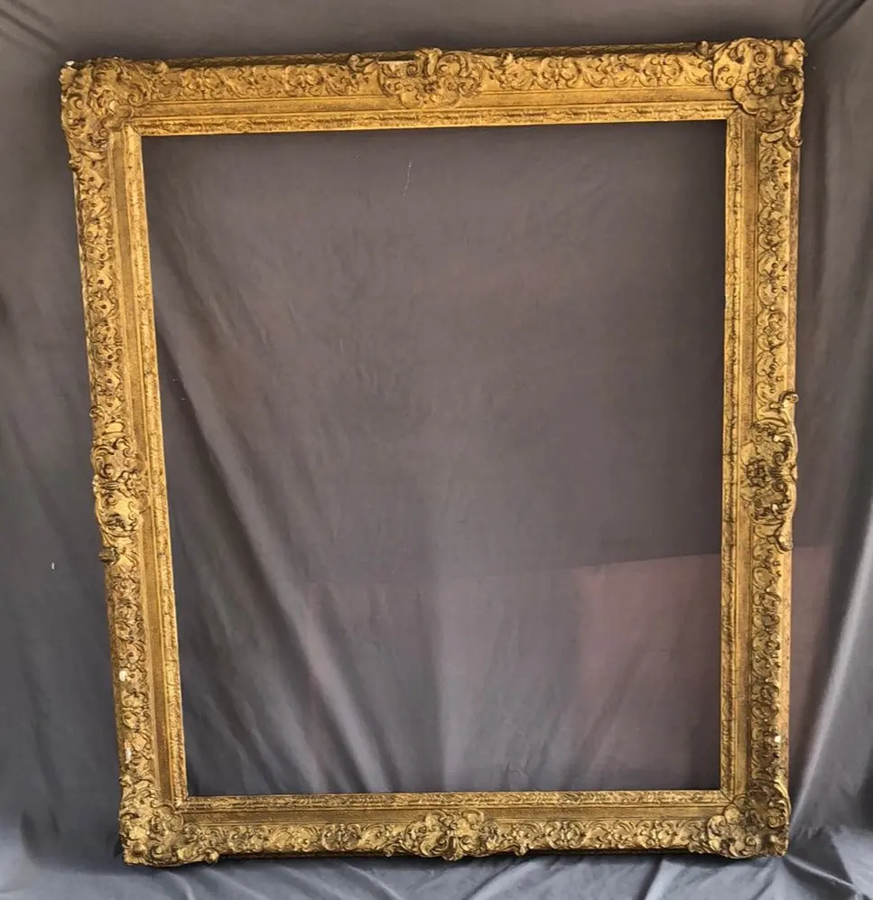 Very Large Ornate Victorian Gesso Frame 1