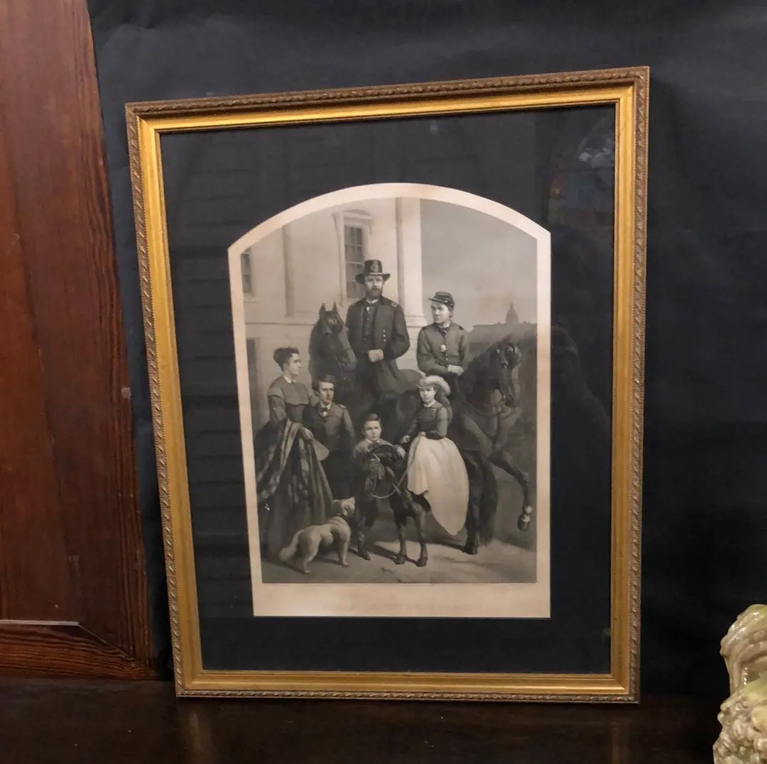 Framed General Grant Family Picture 1