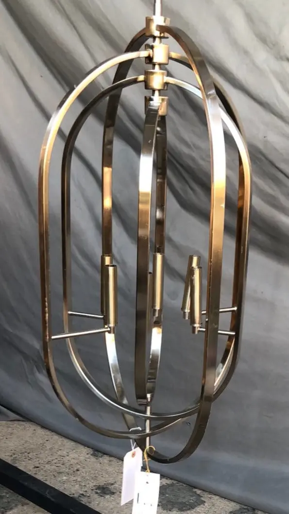 Modern Chrome Large Chandelier 1
