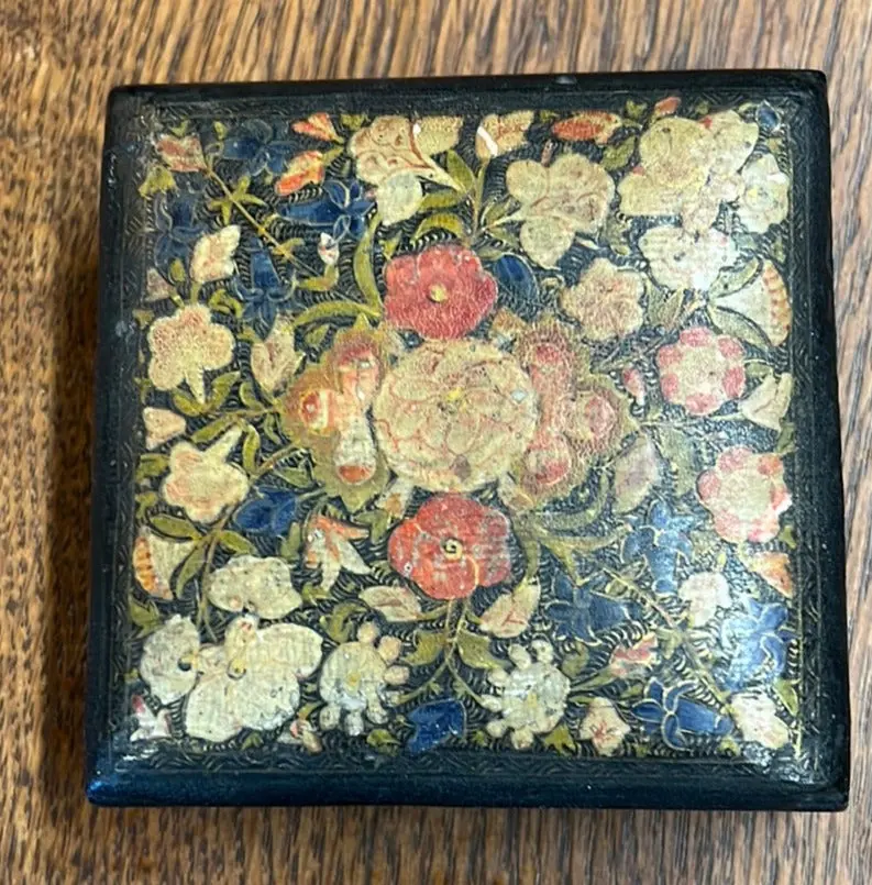 Indian Floral Black Box 1