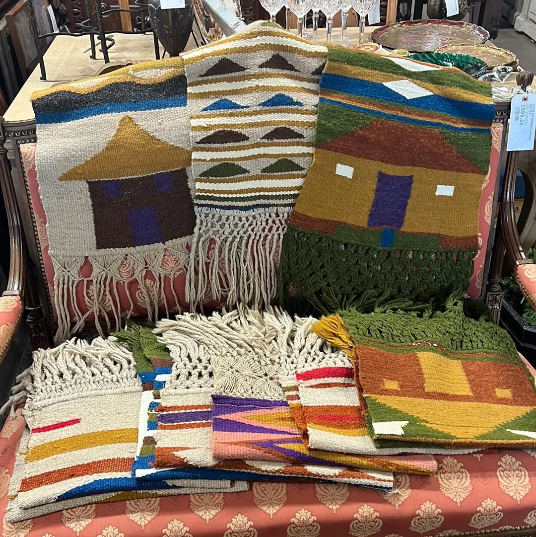 Zimbabwe Handwoven Chair Back Or Hanging Textile - Each 1