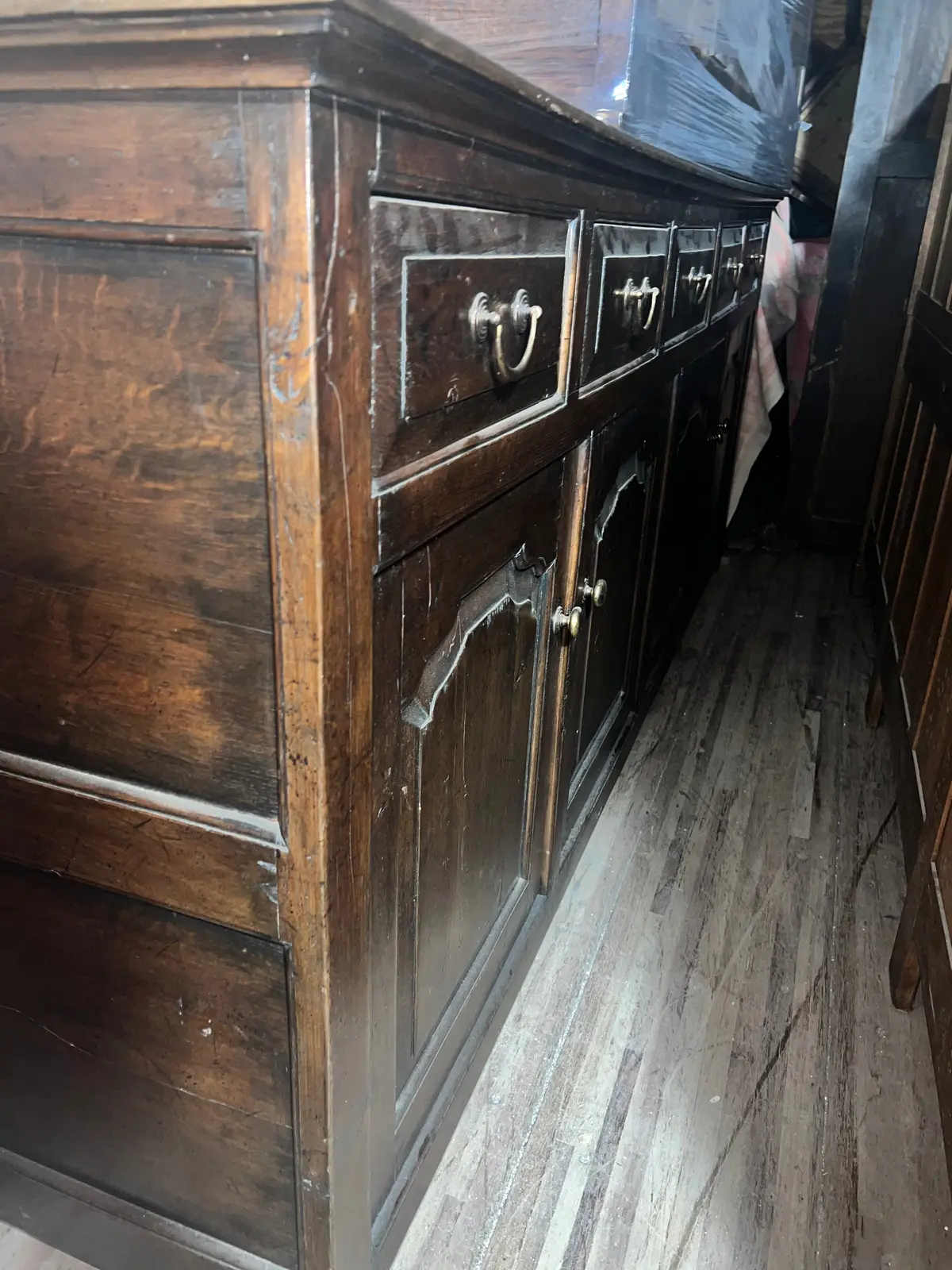 Bench Made Dark Oak Rustic Sideboard 1
