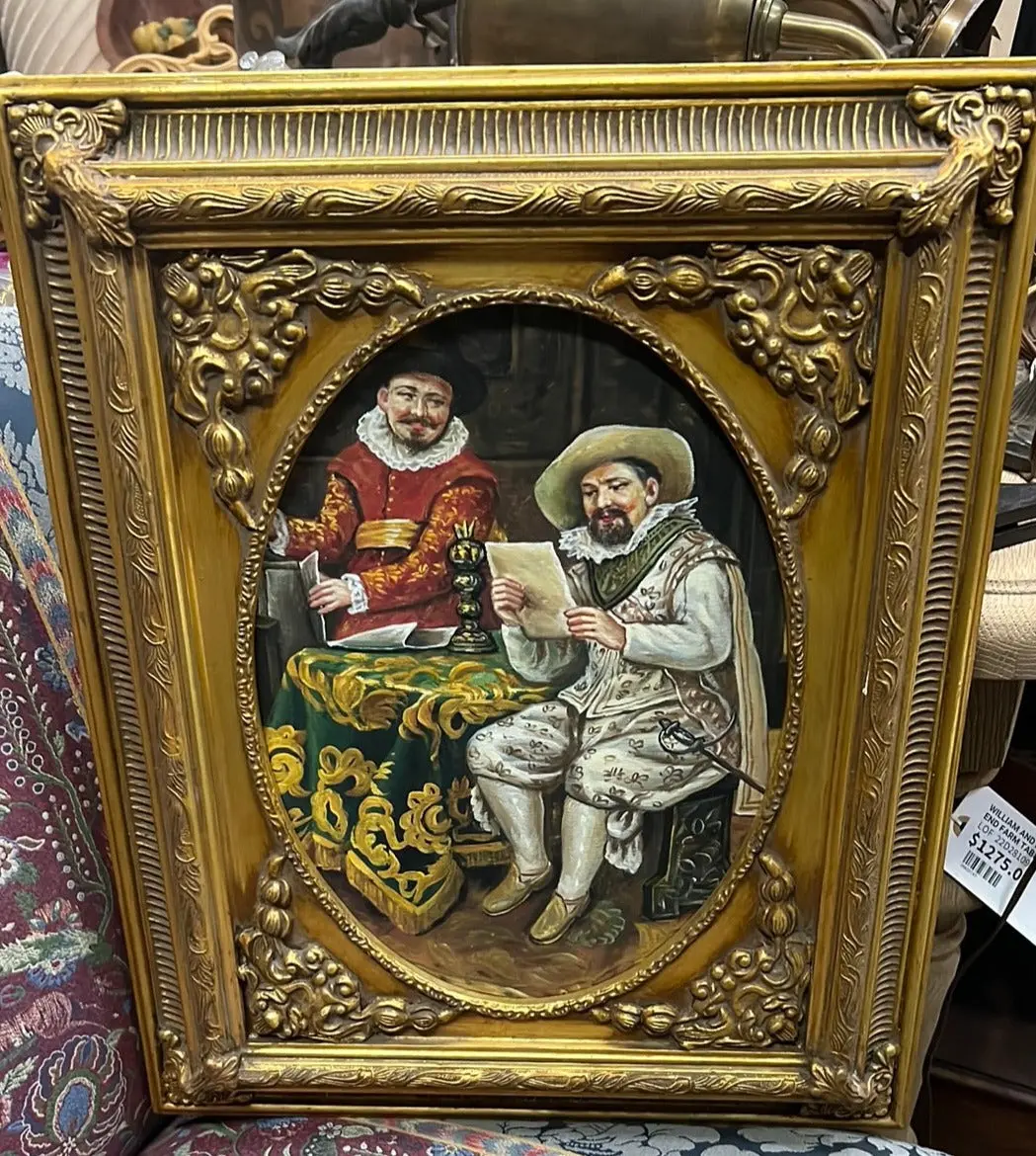 Oil Painting Of Two French Noblemen 1