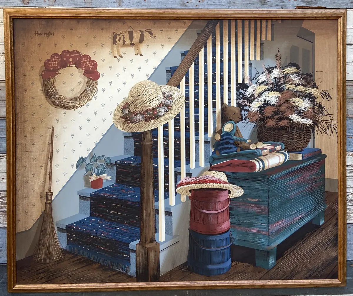 Large Signed Huntington Interior Painting 1
