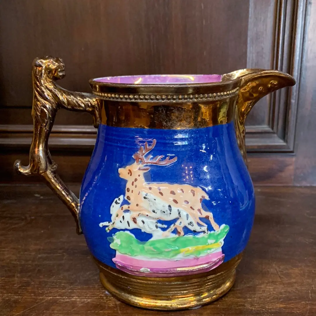 Copper Luster Large Pitcher As Is 1