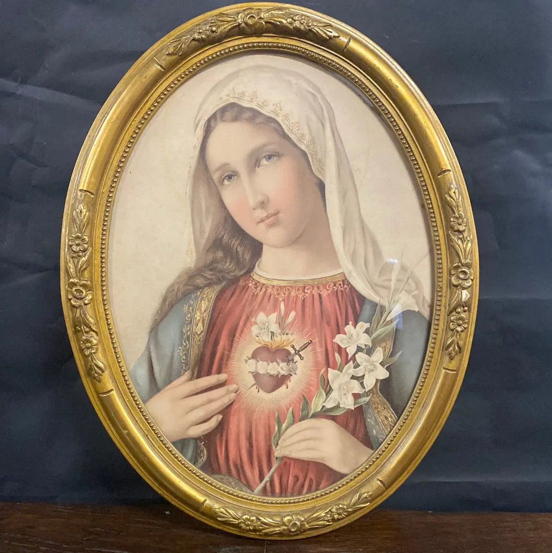 Oval Print Of Mary 1