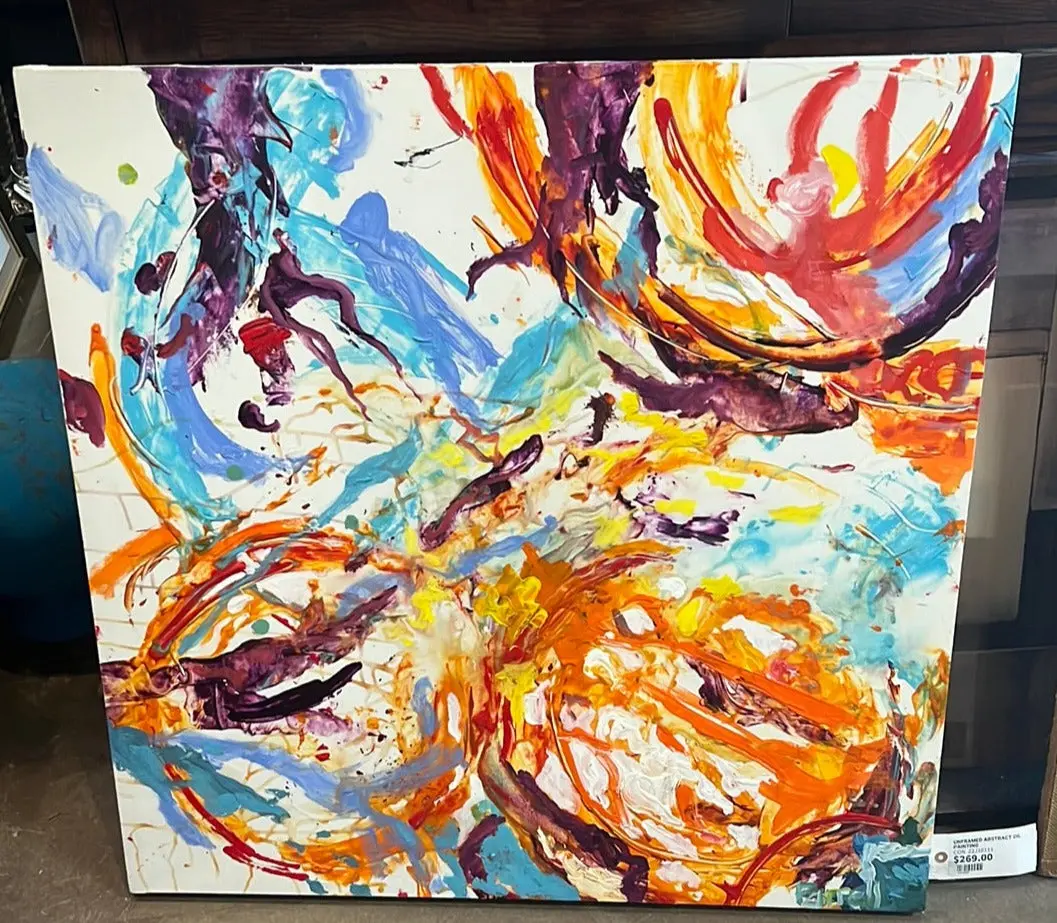 Unframed Abstract Oil Painting 1