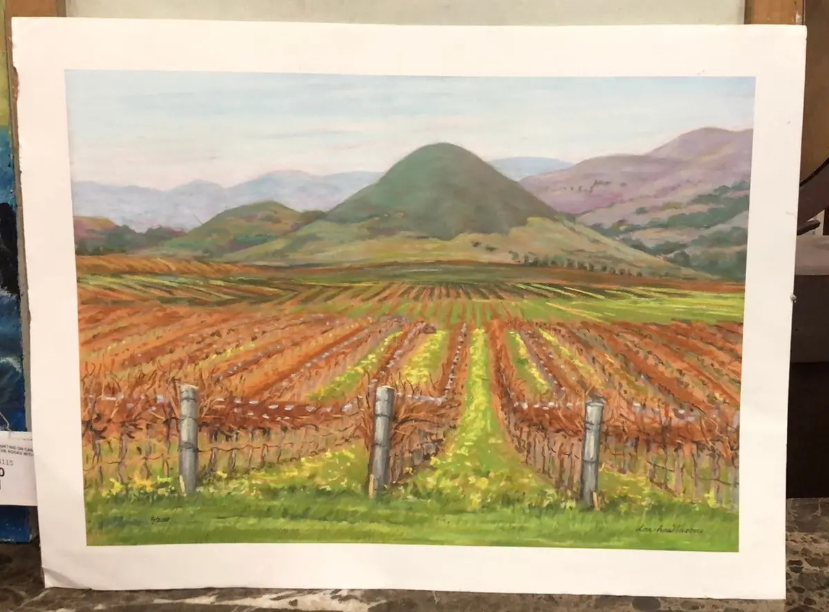 Unframed Print Of Vineyard By Don Hawthorne 2/200 1