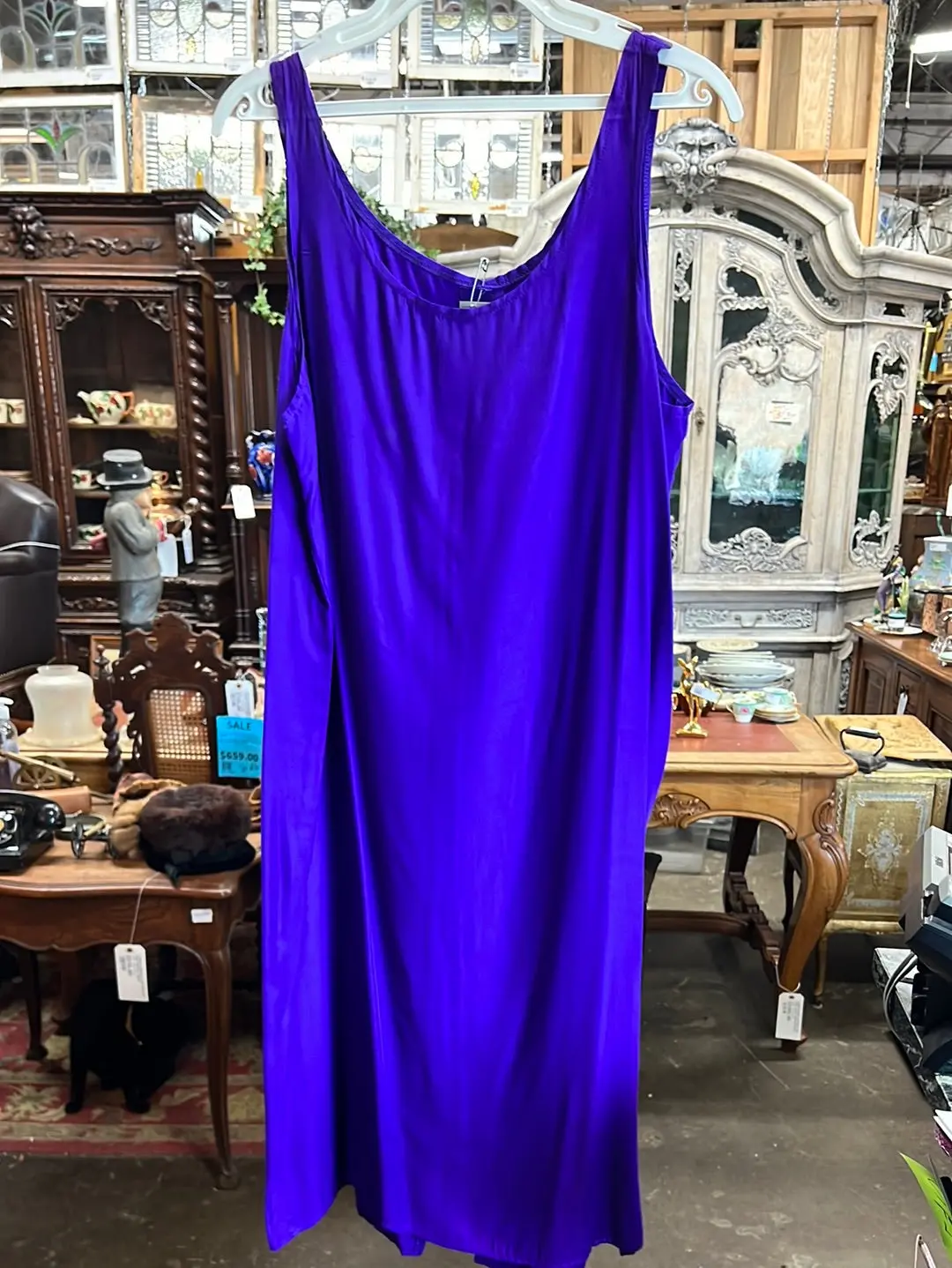 Simple Purple Slip Dress 1