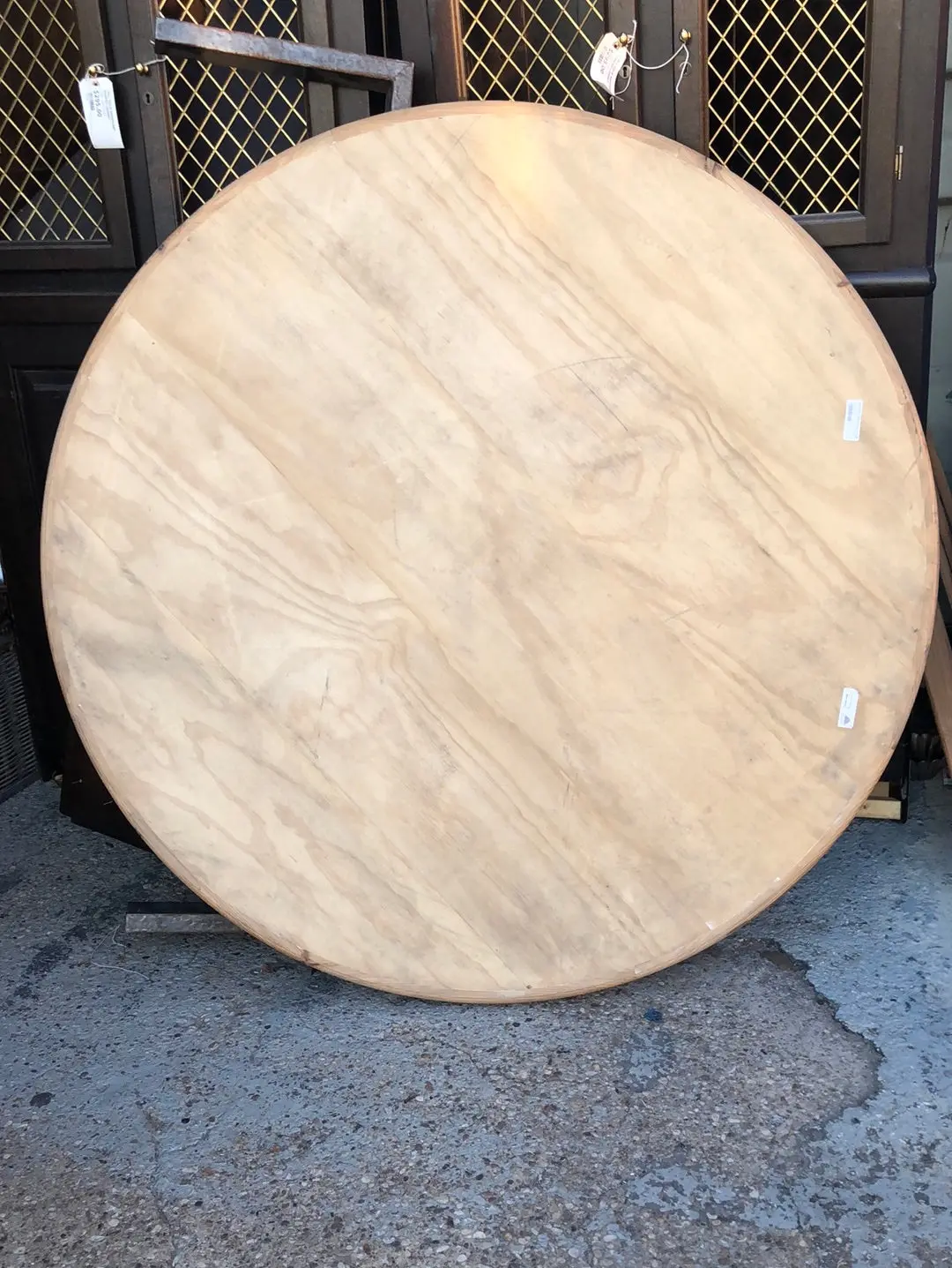Large Round Raw Table Top 1