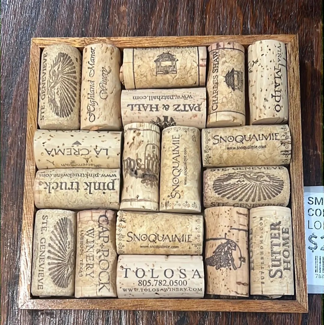 Small Framed Set Of Bottle Corks 1