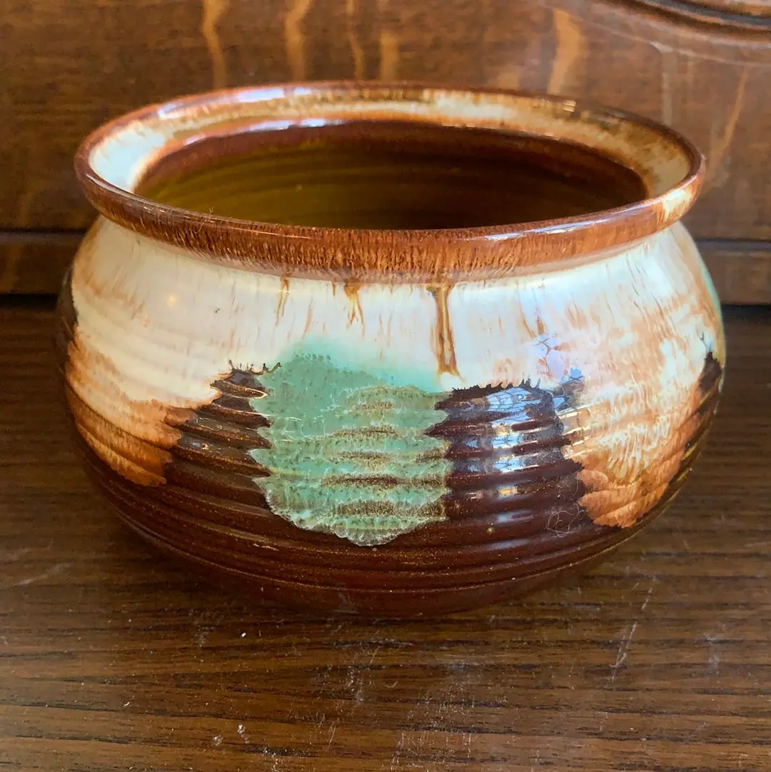Jk Dryden 1983 Glazed Pottery Planter 1