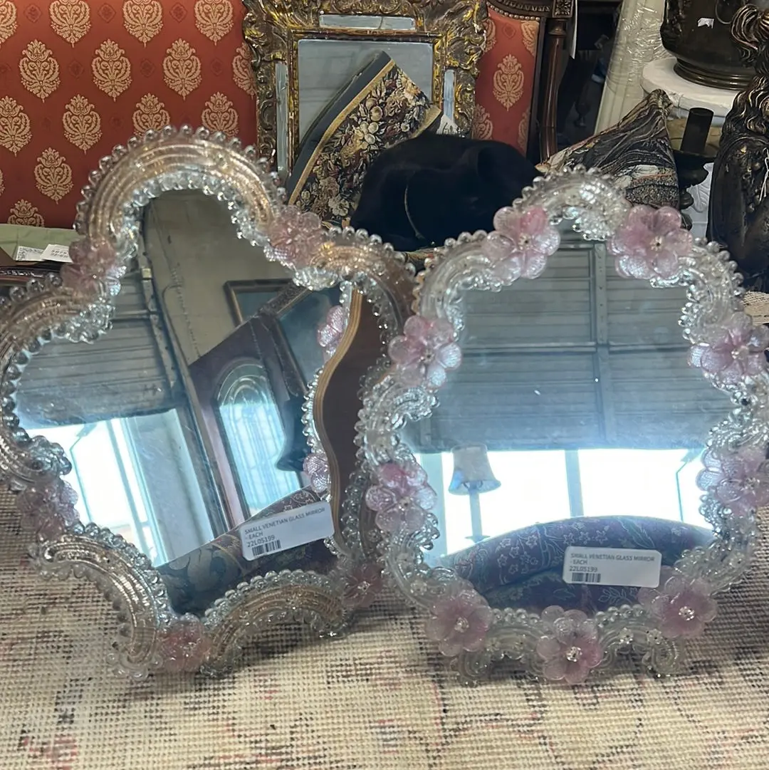 Sold Small Venetian Glass Mirror - Each 1