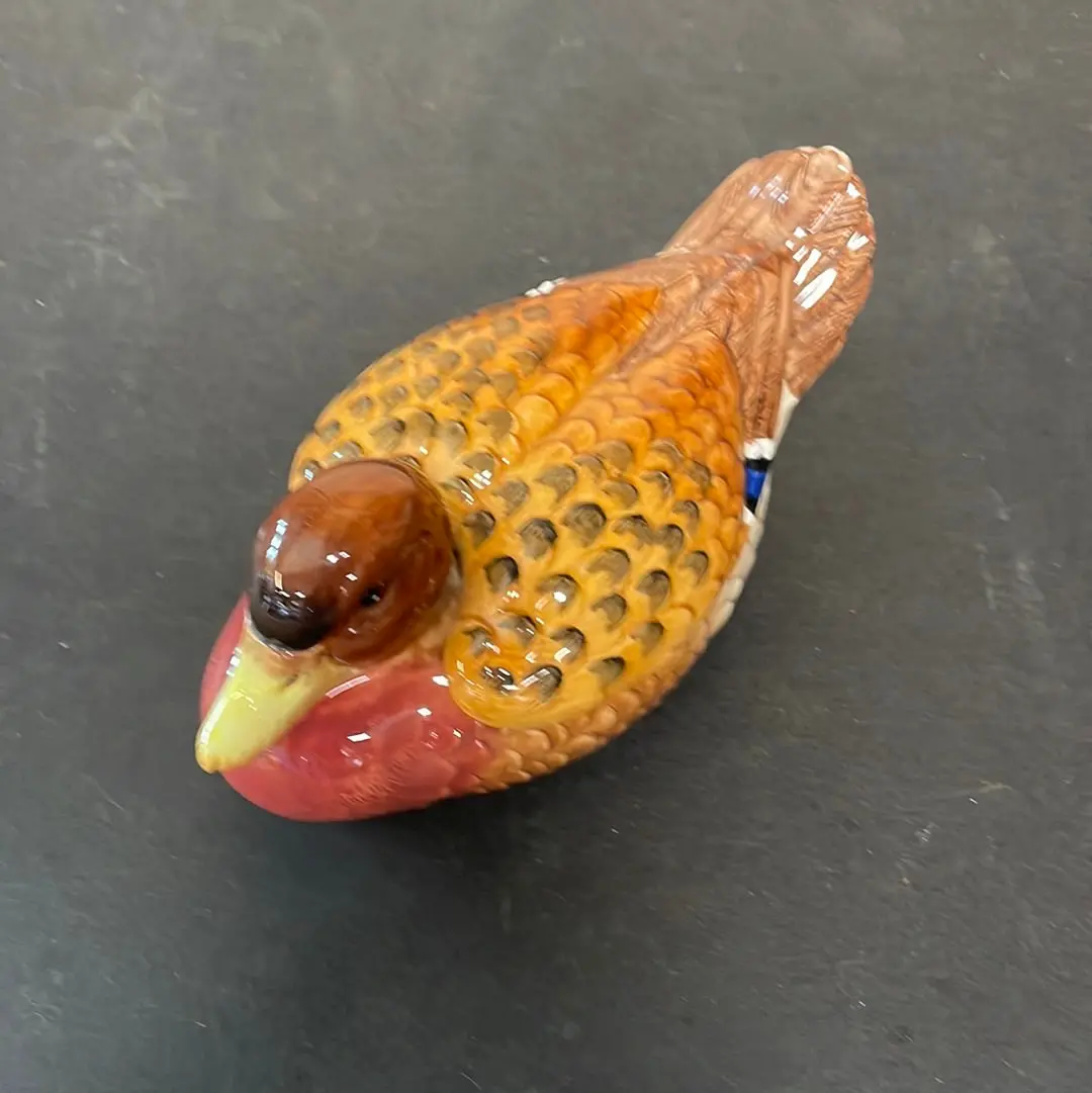 Fitz And Floyd Ceramic Duck Vessel With Winged Lid 1