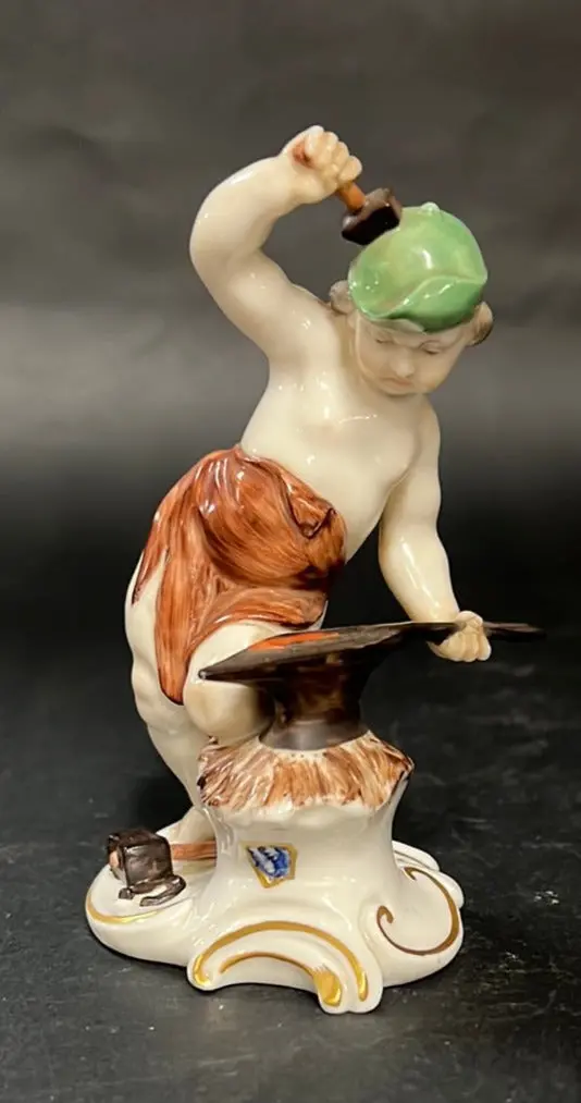 Cupid Forging Arrow Porcelain 1