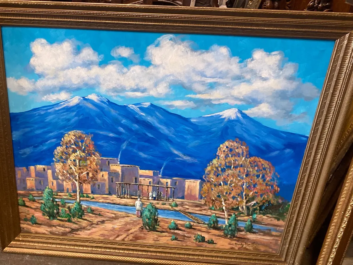 Hardy Martin "Taos Dwight Holmes Inspired" Painting 1