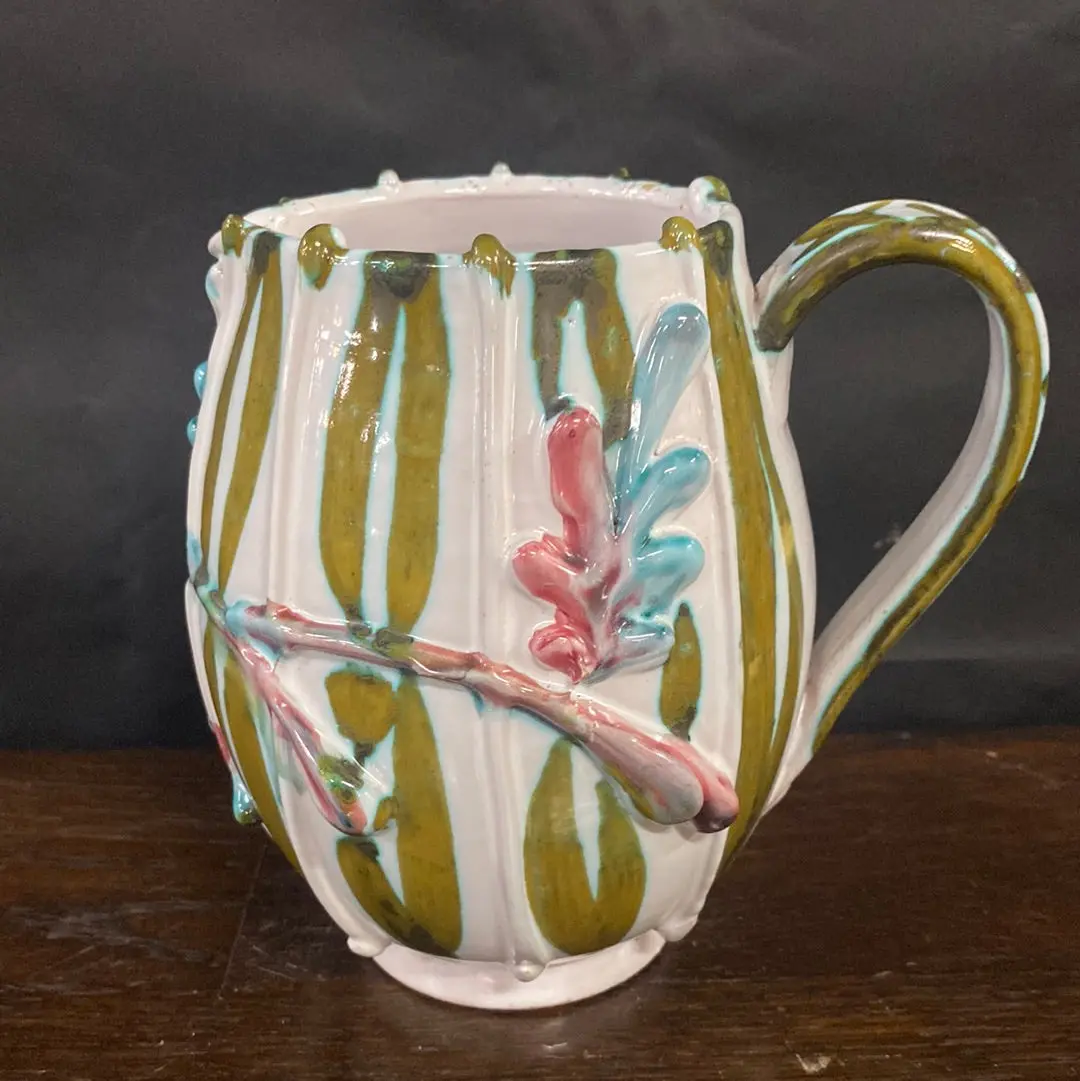 Signed Small Italian Majolica Pitcher 1