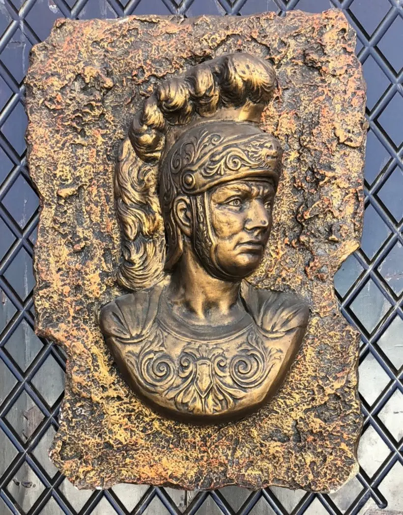 Plaster Relief Wall Of Art Of Roman Soldier 1