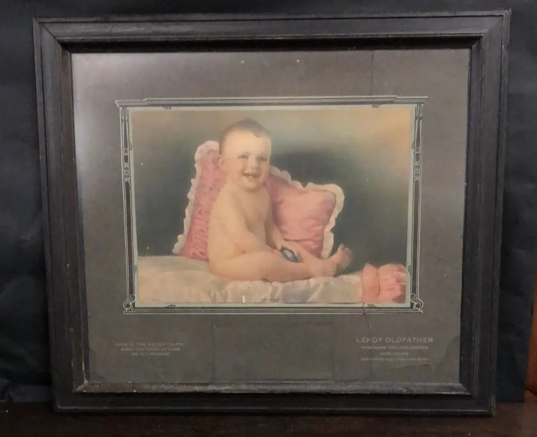 Leroy Old Father Hardware Ad With Baby 1