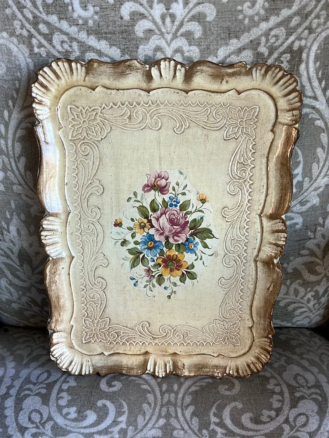 Small Rectangular Florentine Tray 1