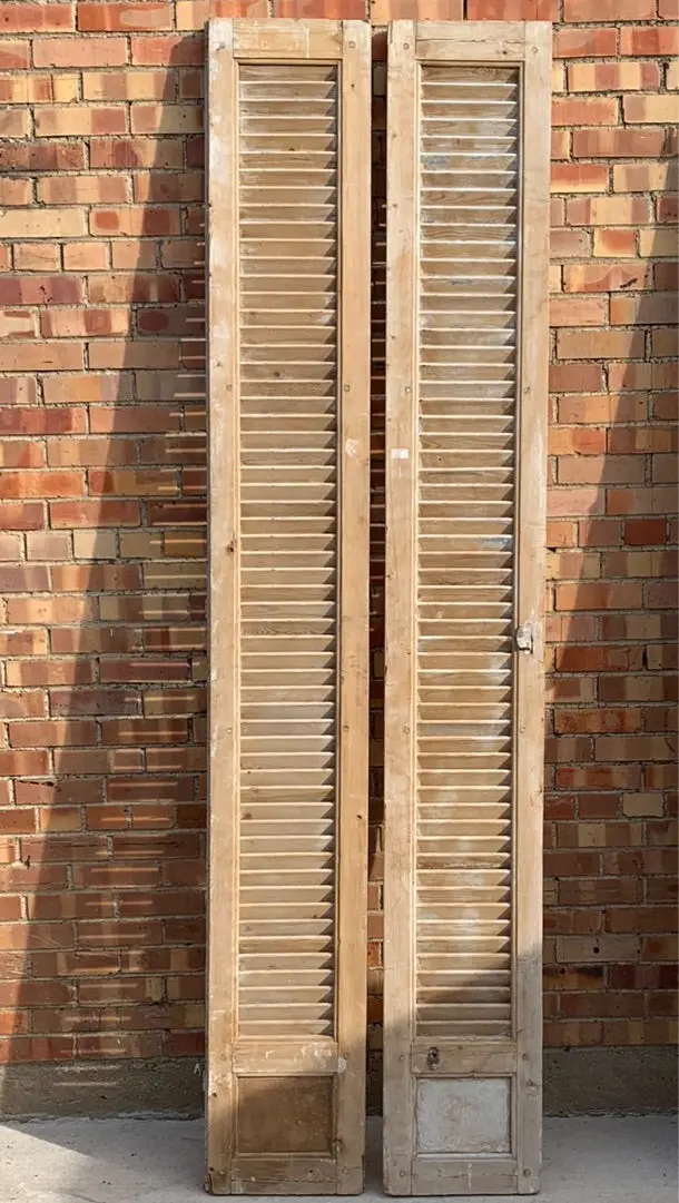 Pair Of Tall Raw Shutters 1