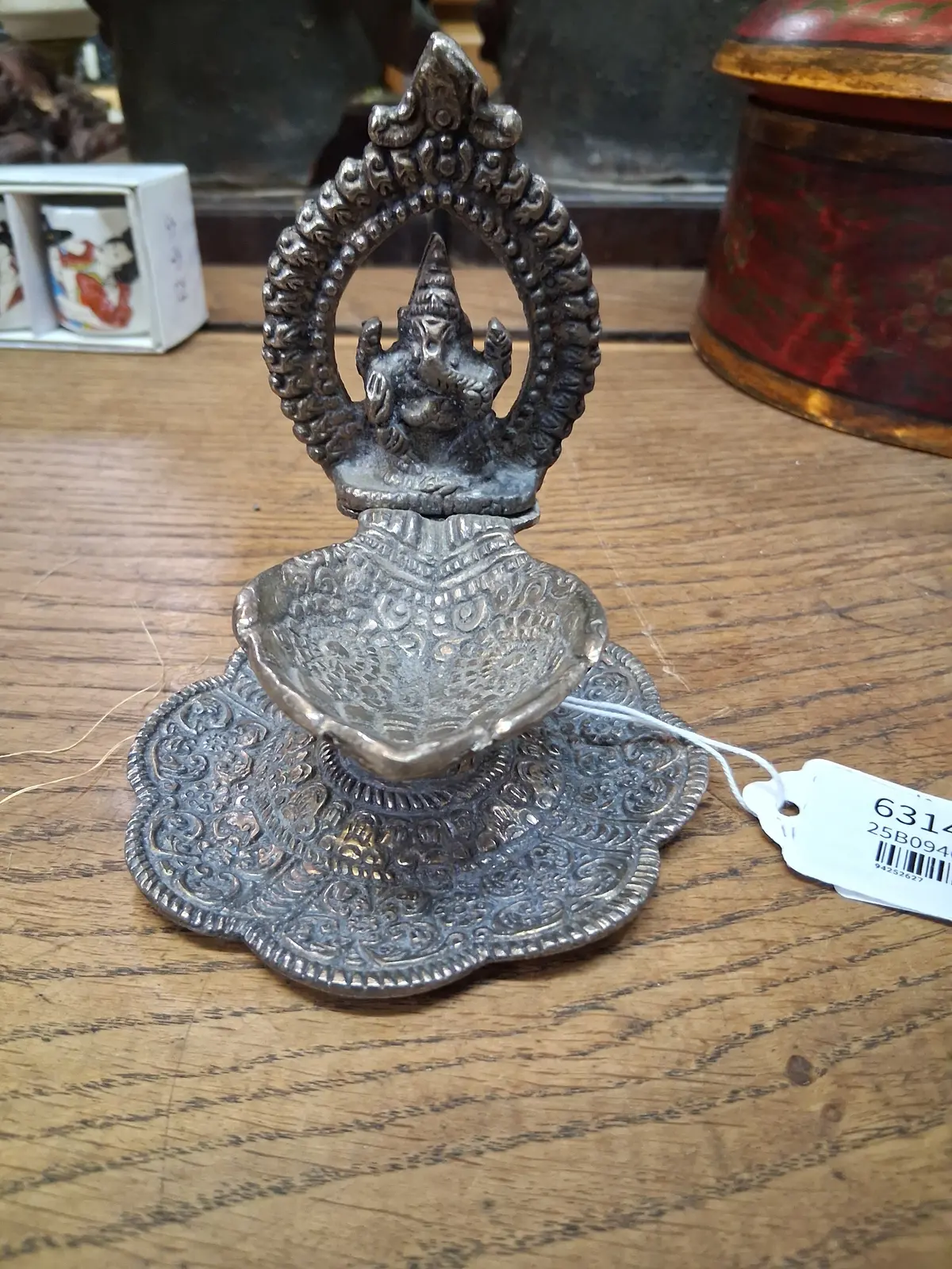 Silver Metal Incense Burner 1