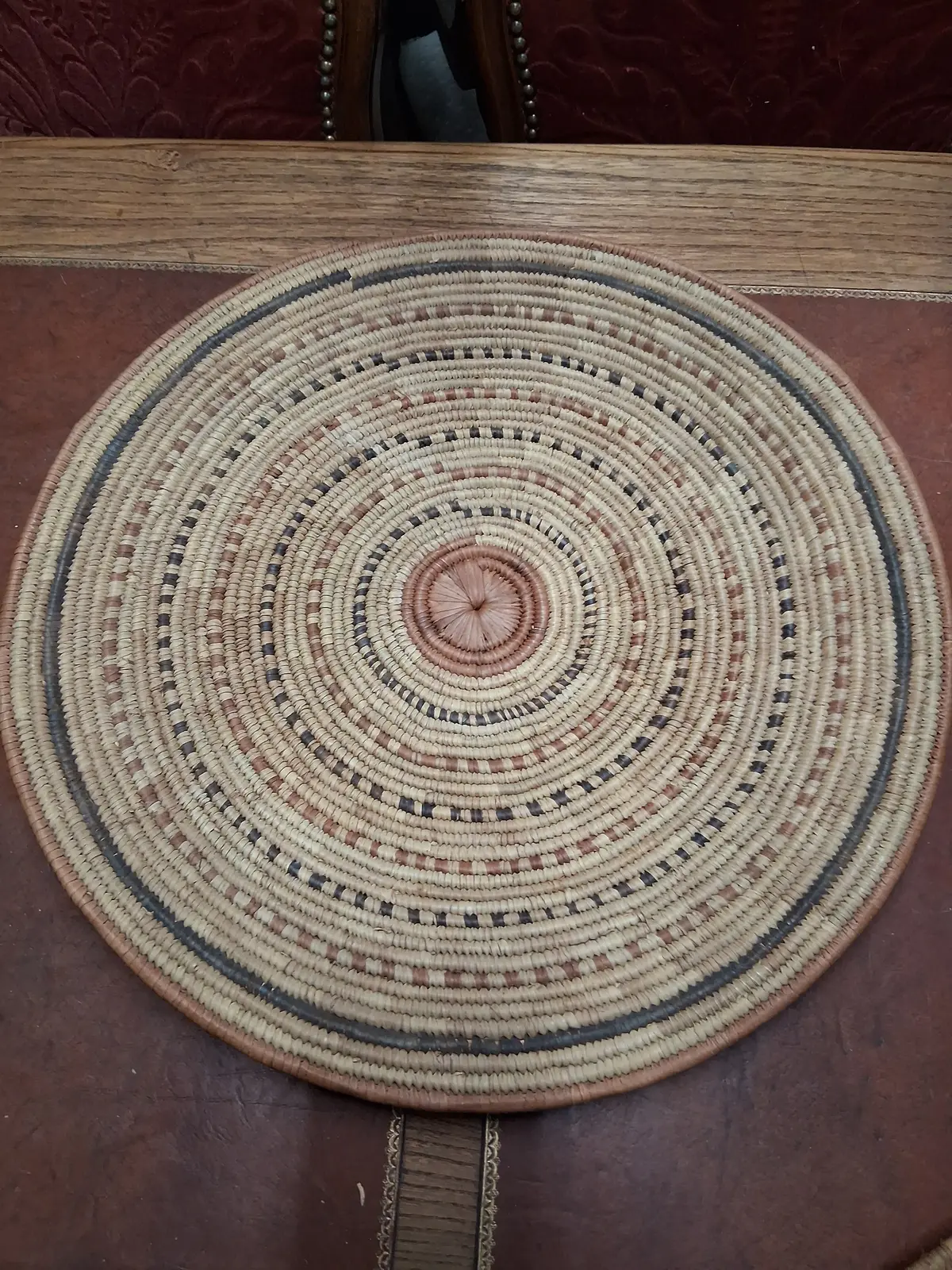 Large Woven African Placemat 1
