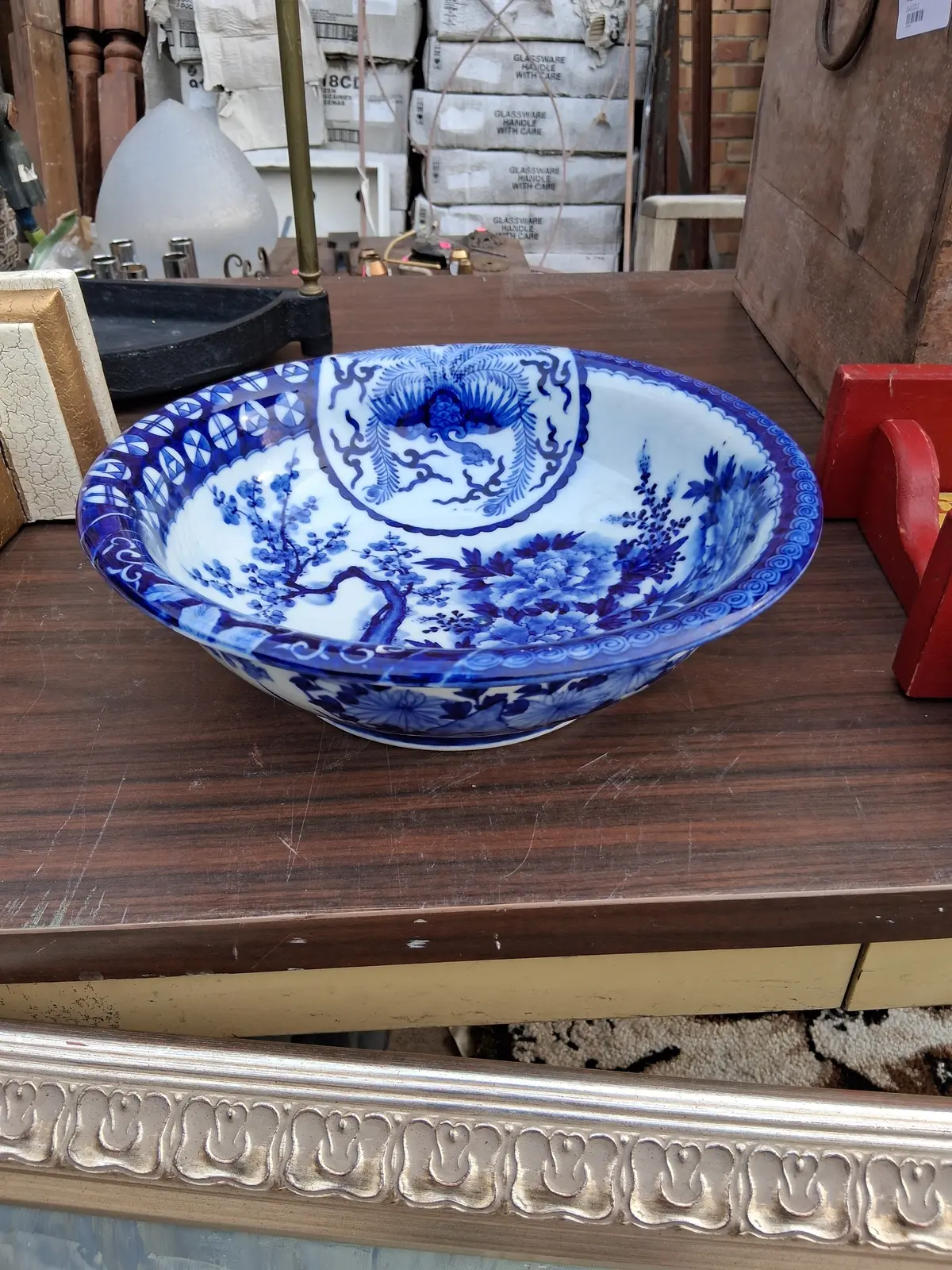 Blue And White Chinese Bowl-Signed 1