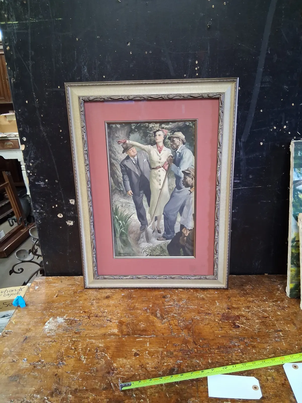 Original Saturday Evening Post Watercolor Illustration - E.F. Wardframed 1