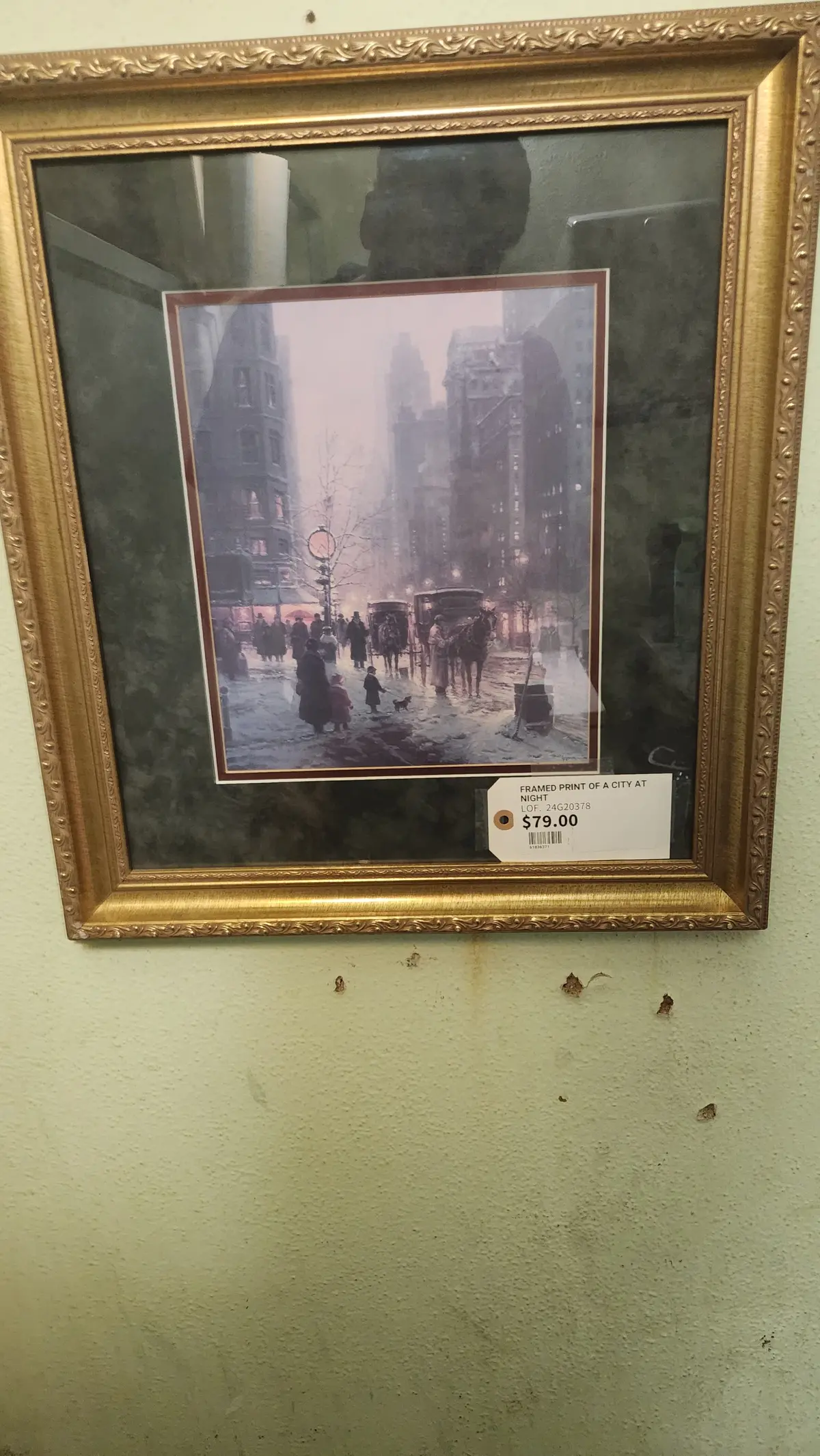 Framed Print Of A City At Night 1