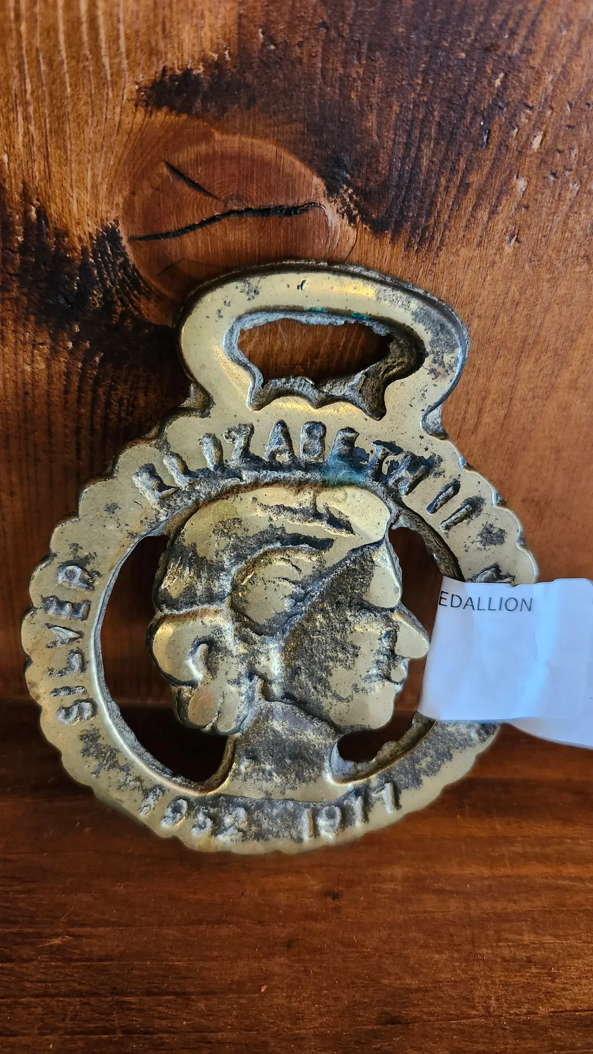 Brass Elizabeth Medallion 1911-1952 1