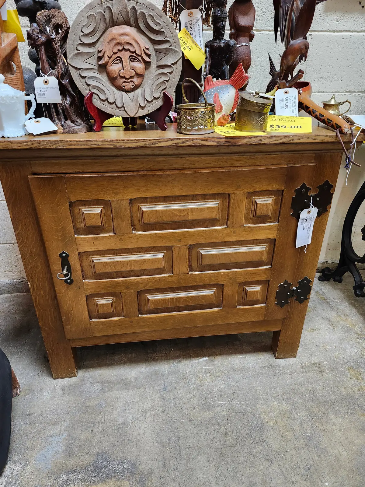Wide Door Multi Paneled Large Jam Cabinet 1