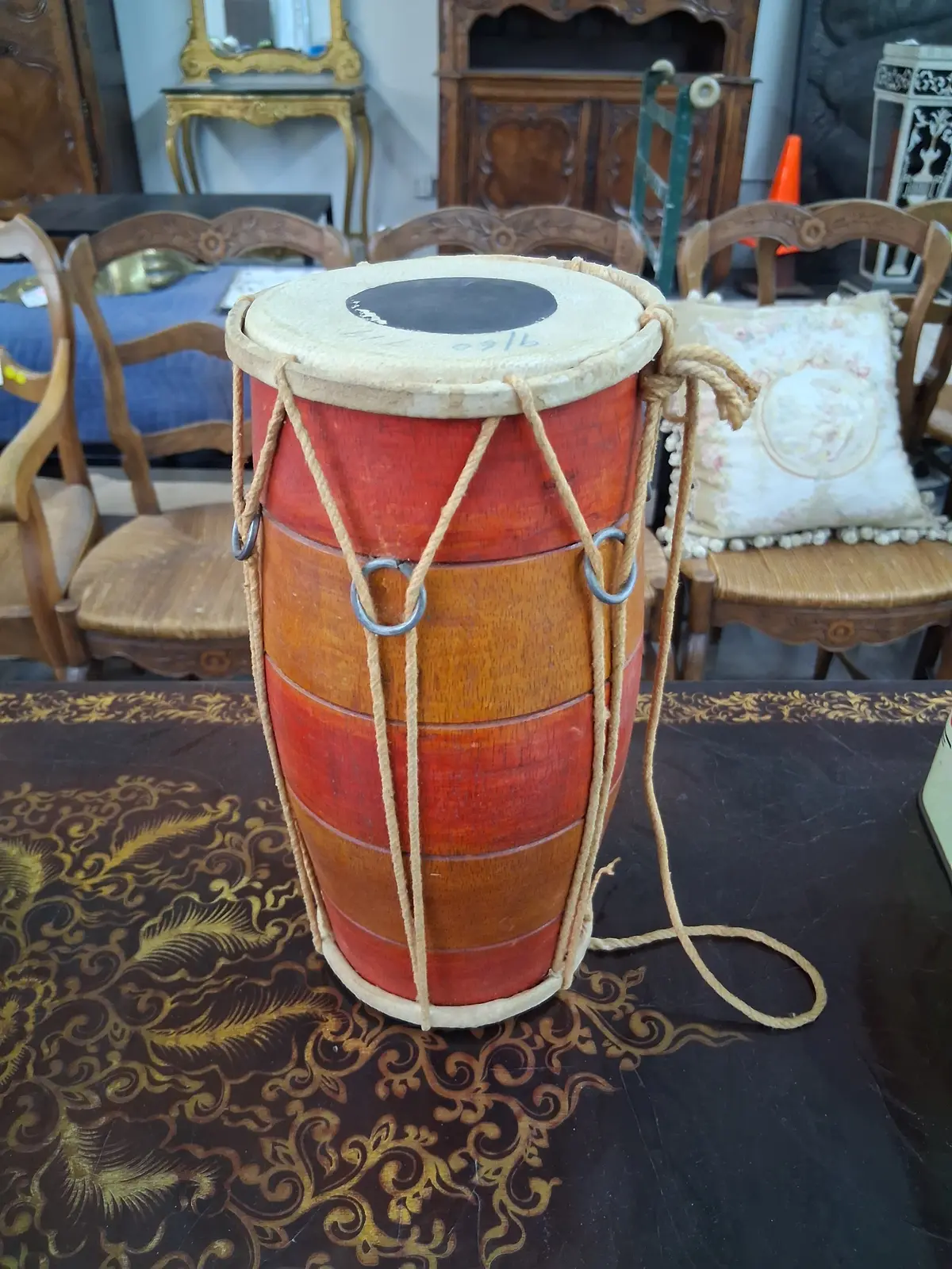 Orange Wood Drum 1
