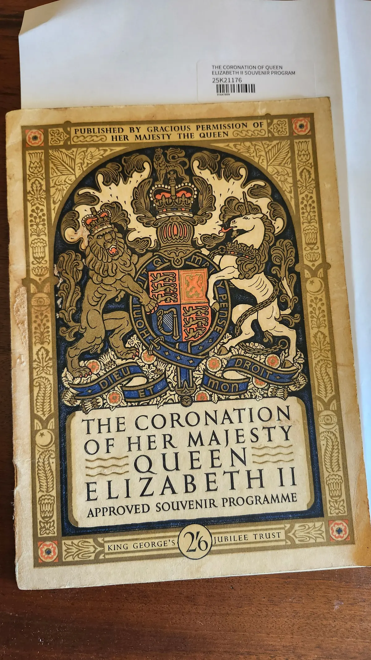 The Coronation Of Queen Elizabeth Ii Souvenir Program 1