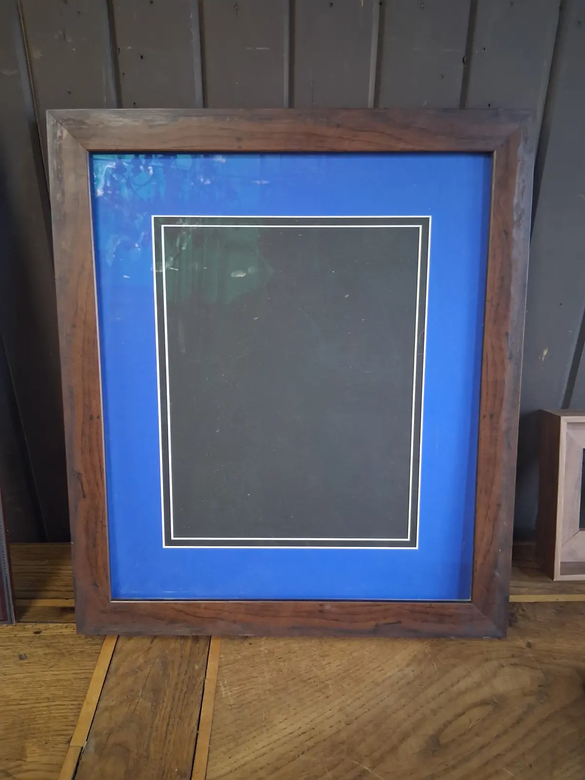 Brown Frame With Blue Matte 1