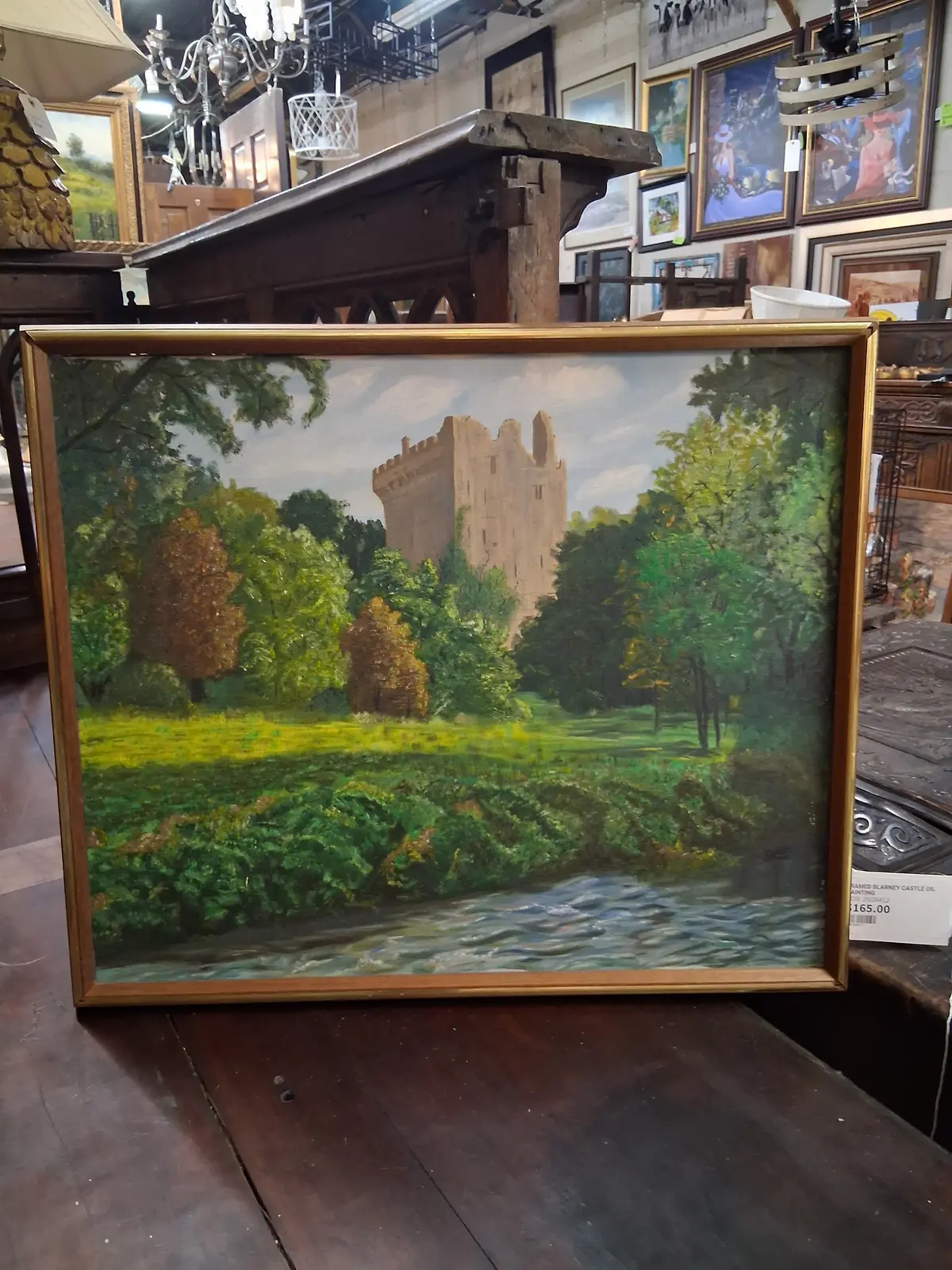 Framed Blarney Castle Oil Painting 1