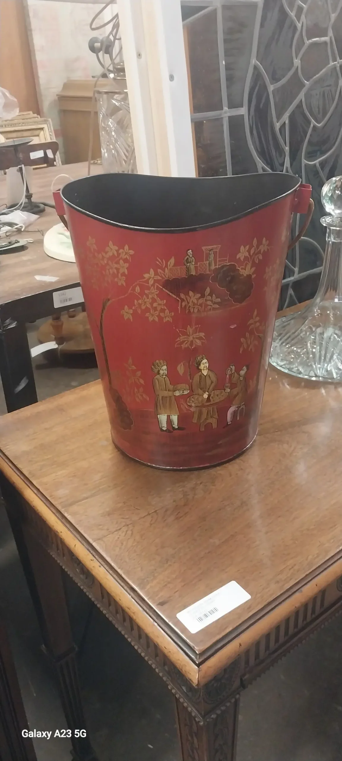 Not Old Chinoiserie Fire Bucket 1
