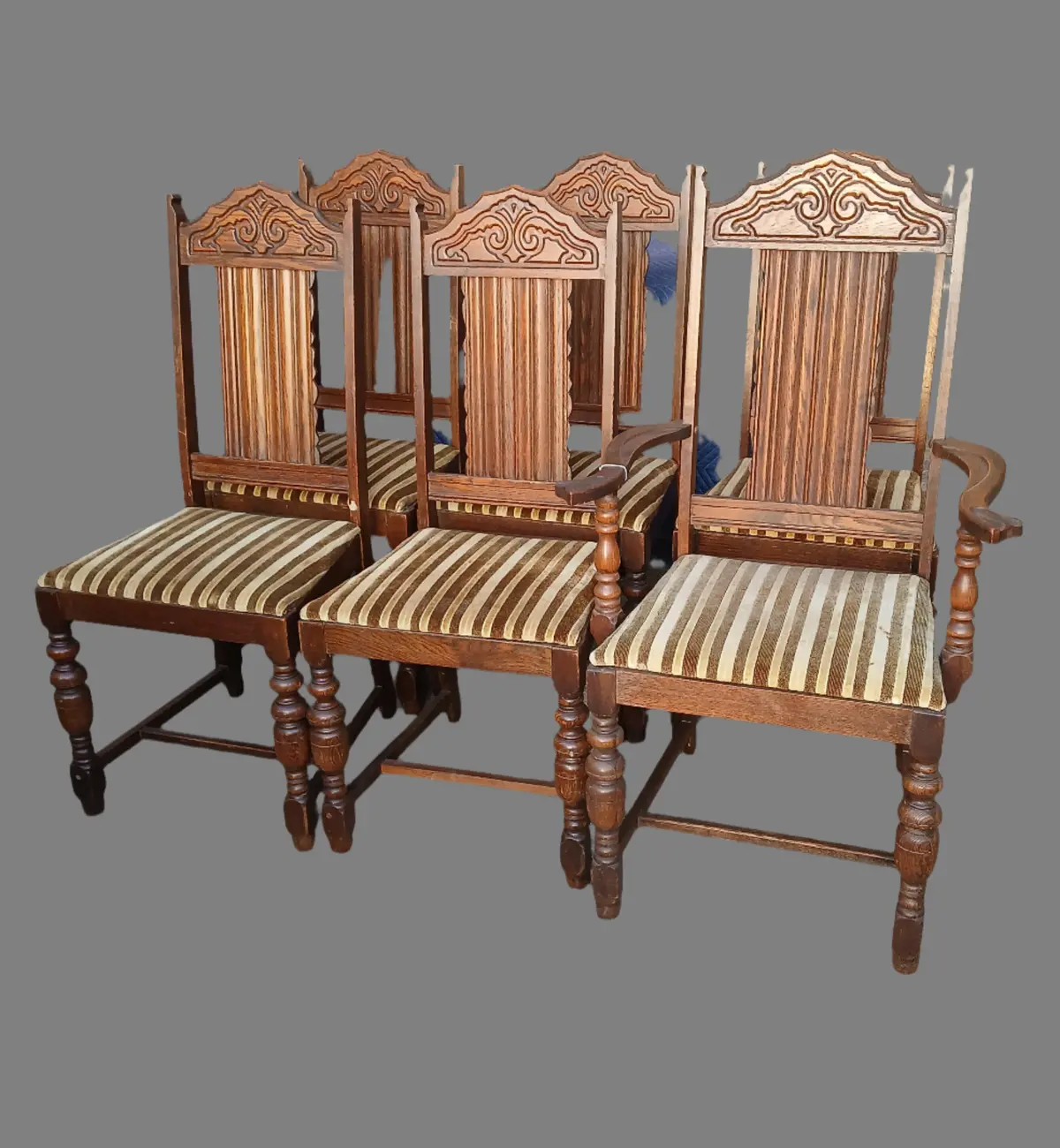 Set Of 6  Cup And Cover Dining Chairs 1