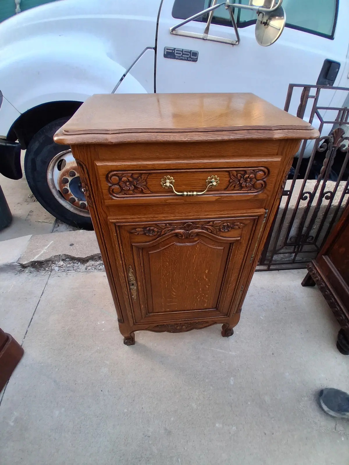 Louis Xv Oak Confiturier 1