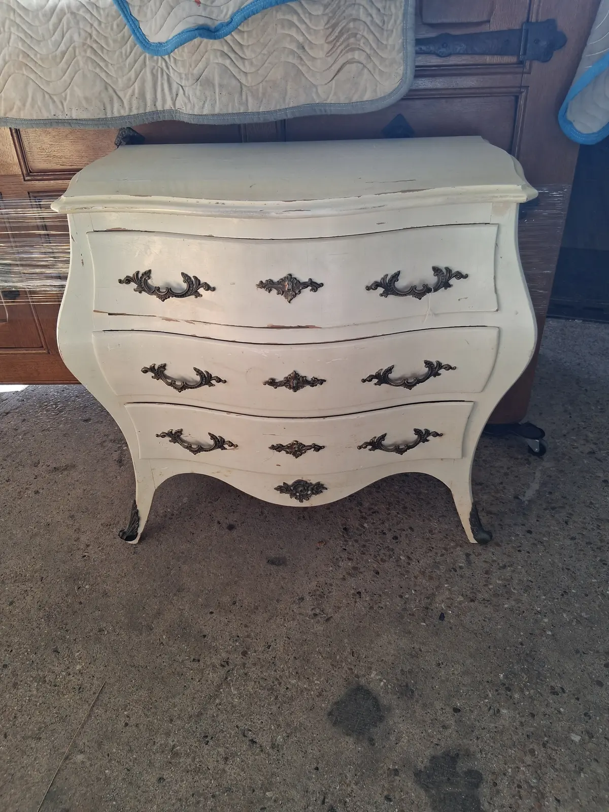 Louis Xv Bombe Painted Chest With Ormolu 1